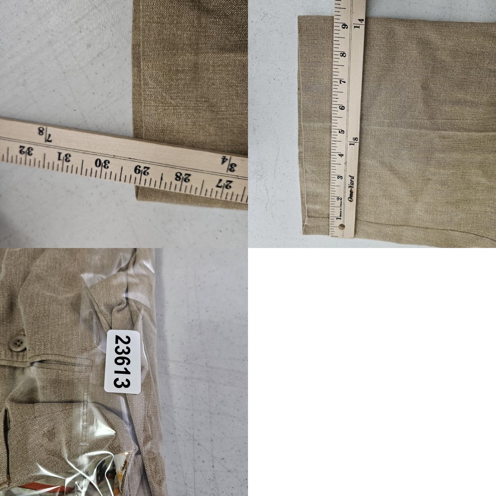 Tommy Bahama Tommy Bahama Pants Mens 44x30 Brown Havana Herringbone Silk Blend Dress Chinos Size US 44 / EU 60 - 9 Thumbnail