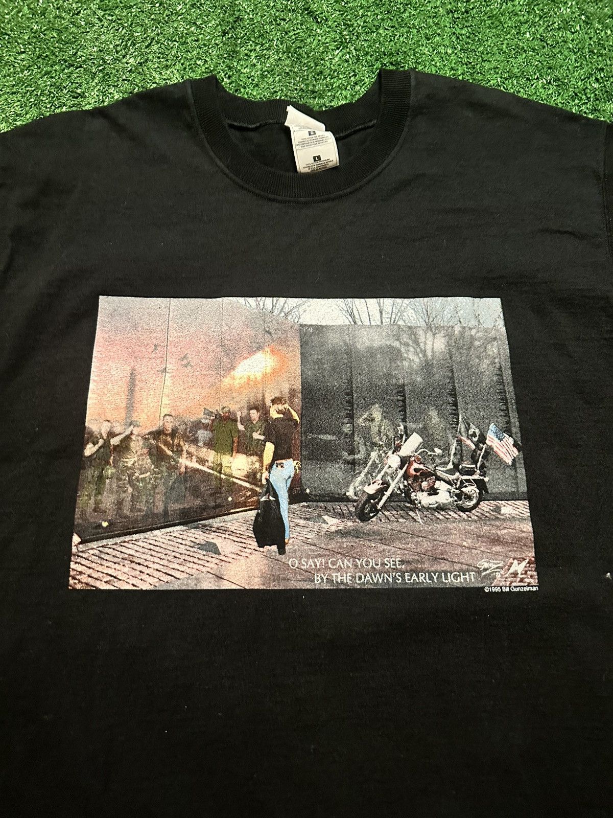 Fruit Of The Loom Vintage 1995 Bill Gunzelman Vietnam War Memorial Shirt Size US L / EU 52-54 / 3 - 2 Thumbnail