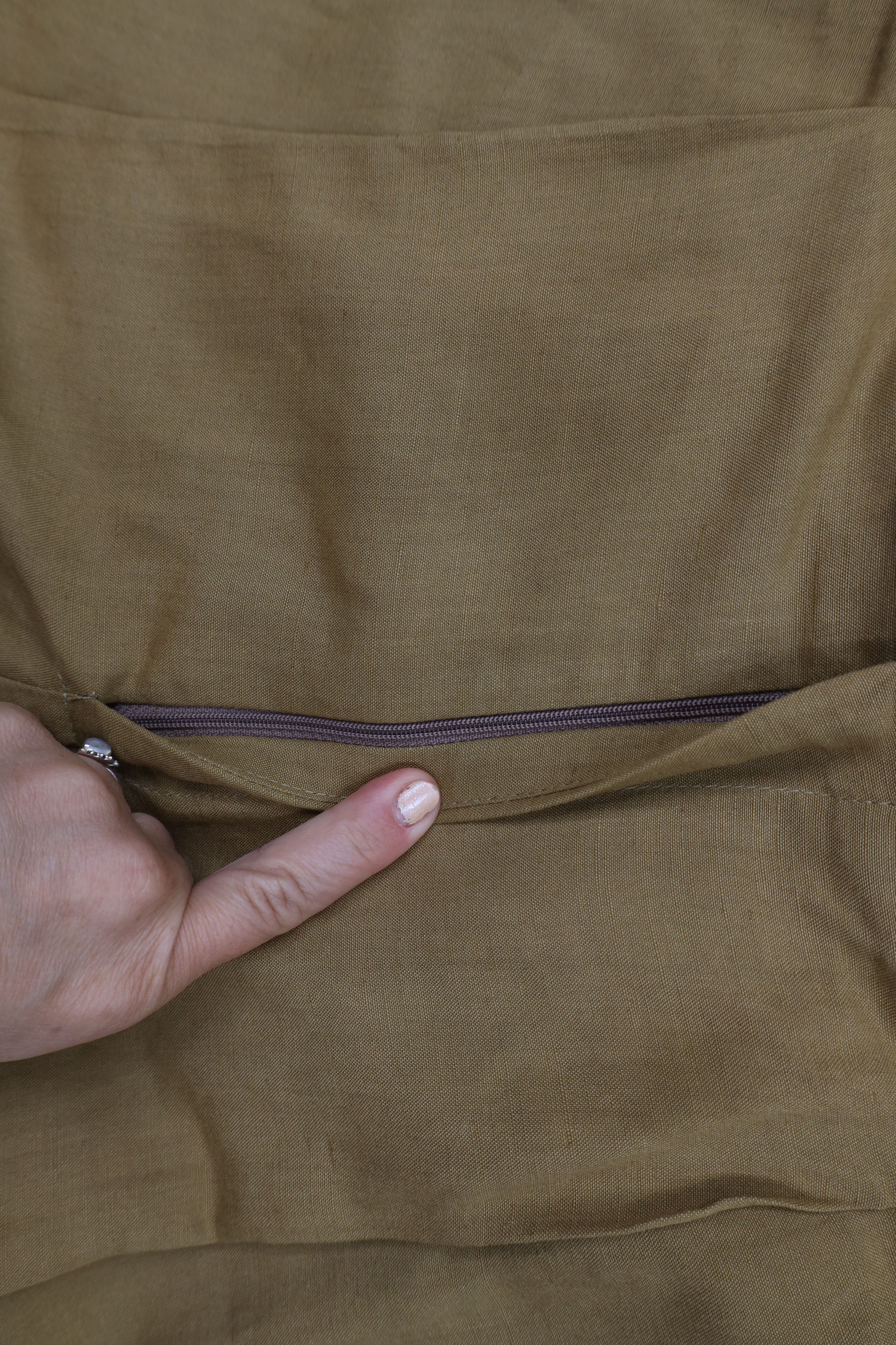 Vintage Vintage 90s Streetwear Cuffed Wide Leg Chino Pants Brown Size US 34 / EU 50 - 5 Thumbnail