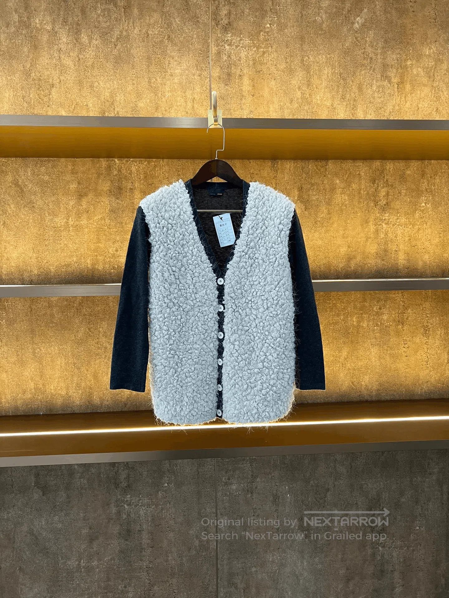 Fendi Fendi Lamb Wool Cardigan. Size S / US 4 / IT 40 - 1 Thumbnail