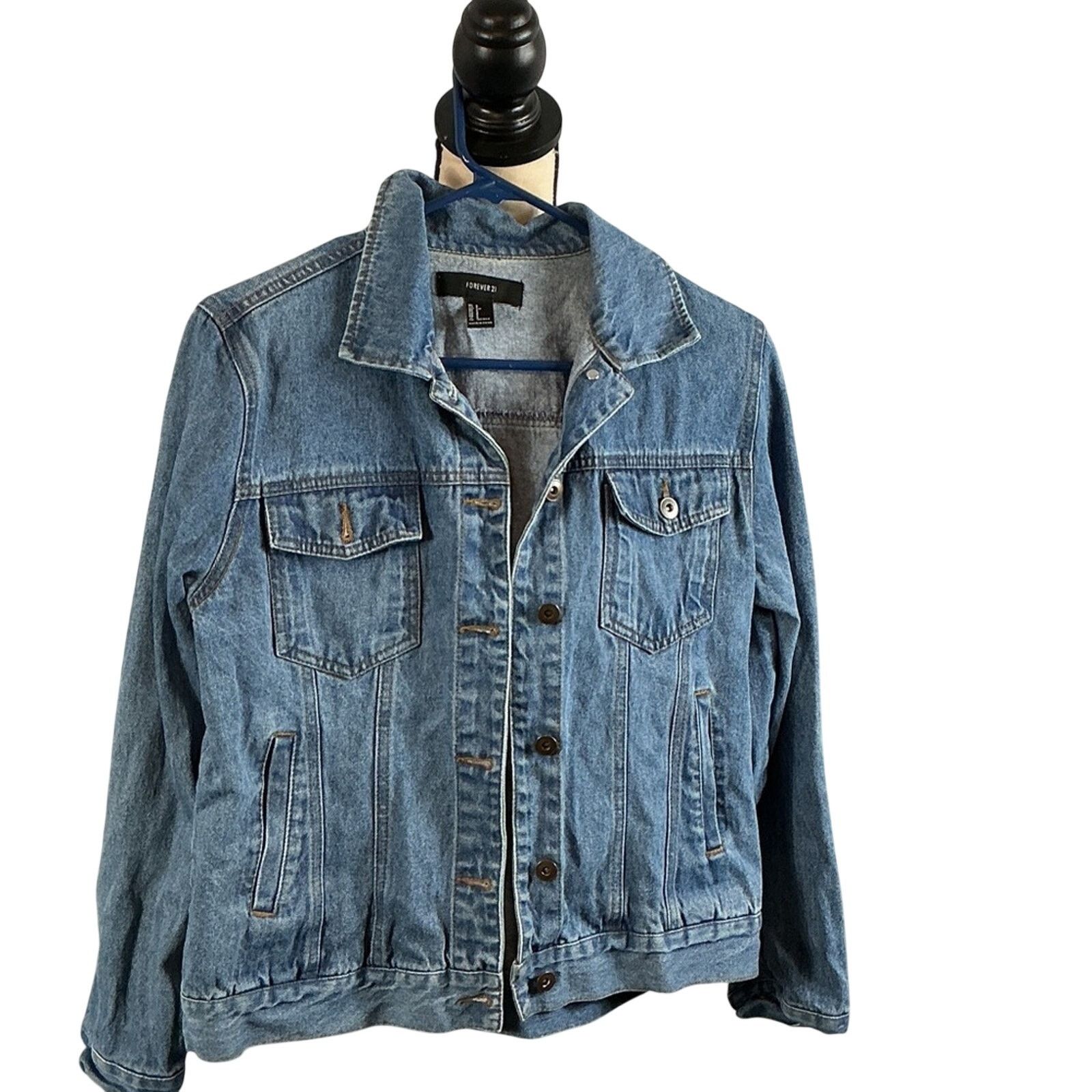 Forever 21 Forever 21 Denim Jacket –Size Small Classic Blue Jean Jacket Size S / US 4 / IT 40 - 1 Thumbnail