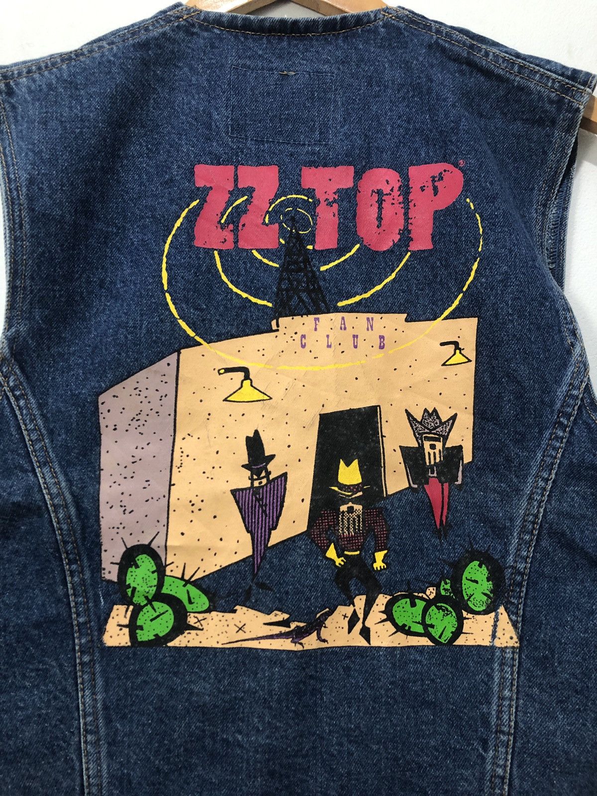 Vintage Vintage ZZ Top Fan Club Denim Jacket Size US L / EU 52-54 / 3 - 2 Thumbnail
