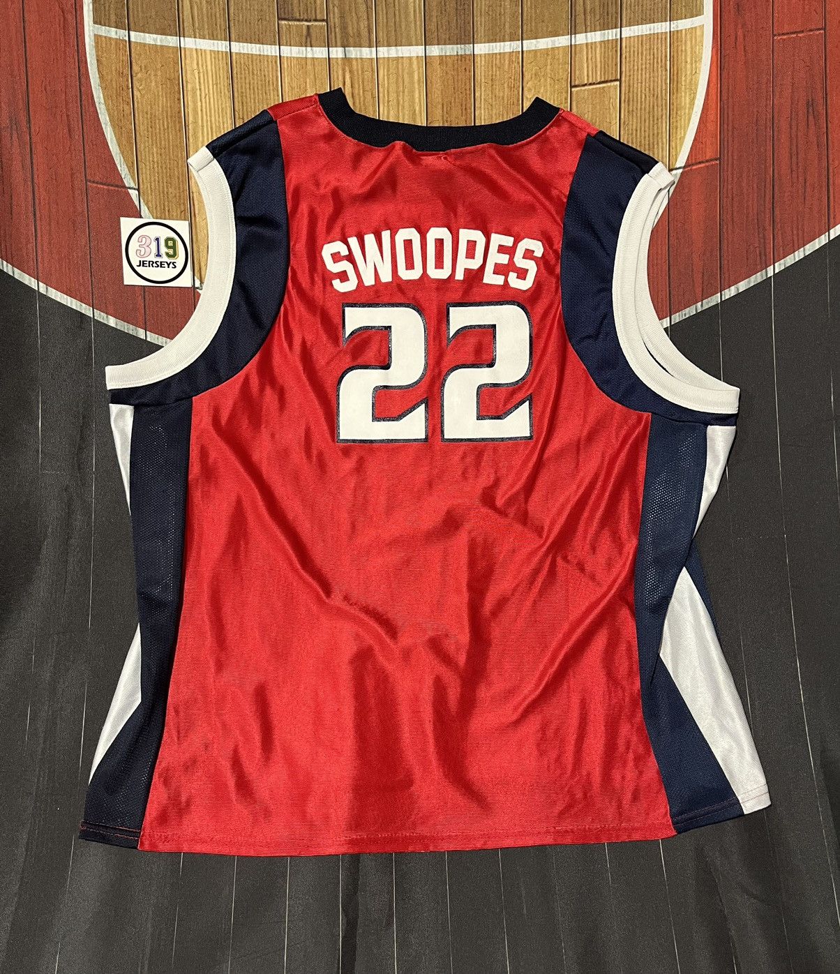 Vintage Champion WNBA SHERYL SWOOPES #22 Houston Comets Red Jersey Size popular Lg