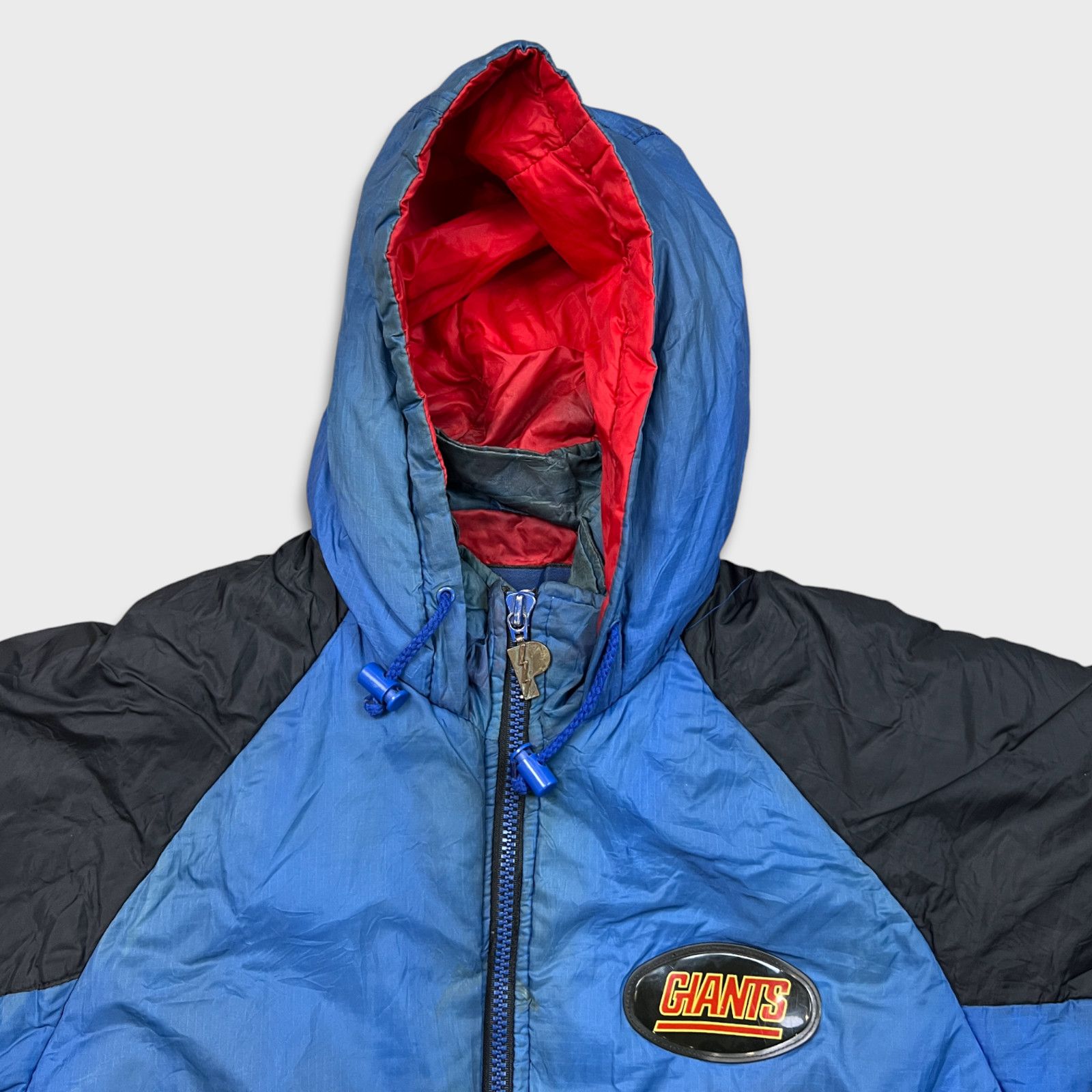 NFL × Pro Player × Vintage VTG 90s Pro Player New York Giants Jacket Large Zip NFL Coat Size US L / EU 52-54 / 3 - 2 Thumbnail