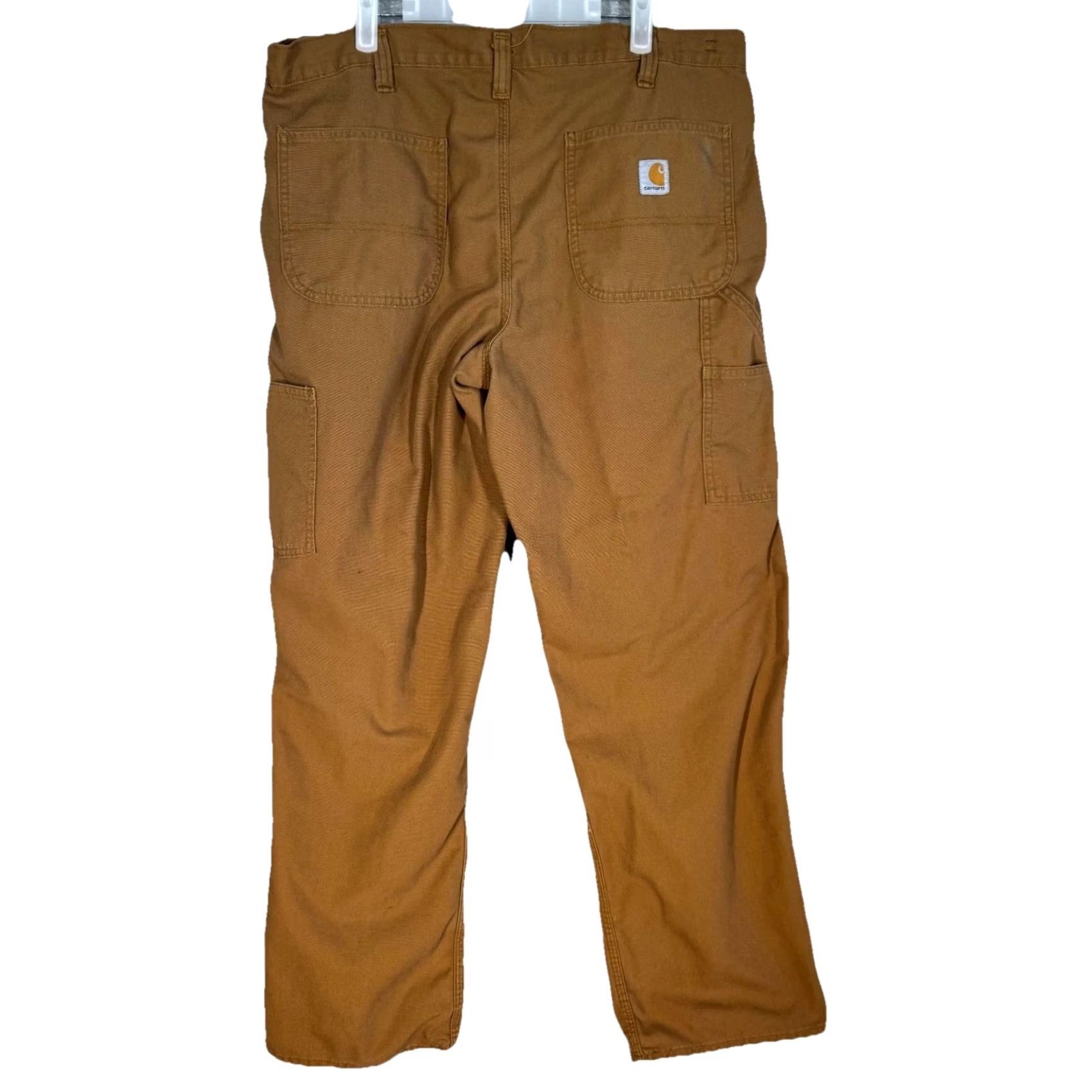 Carhartt Carhartt Carpenter Jeans Men’s 36 x 32 Brown Mid-Rise Straight Work Pants Jeans Size US 36 / EU 52 - 2 Thumbnail