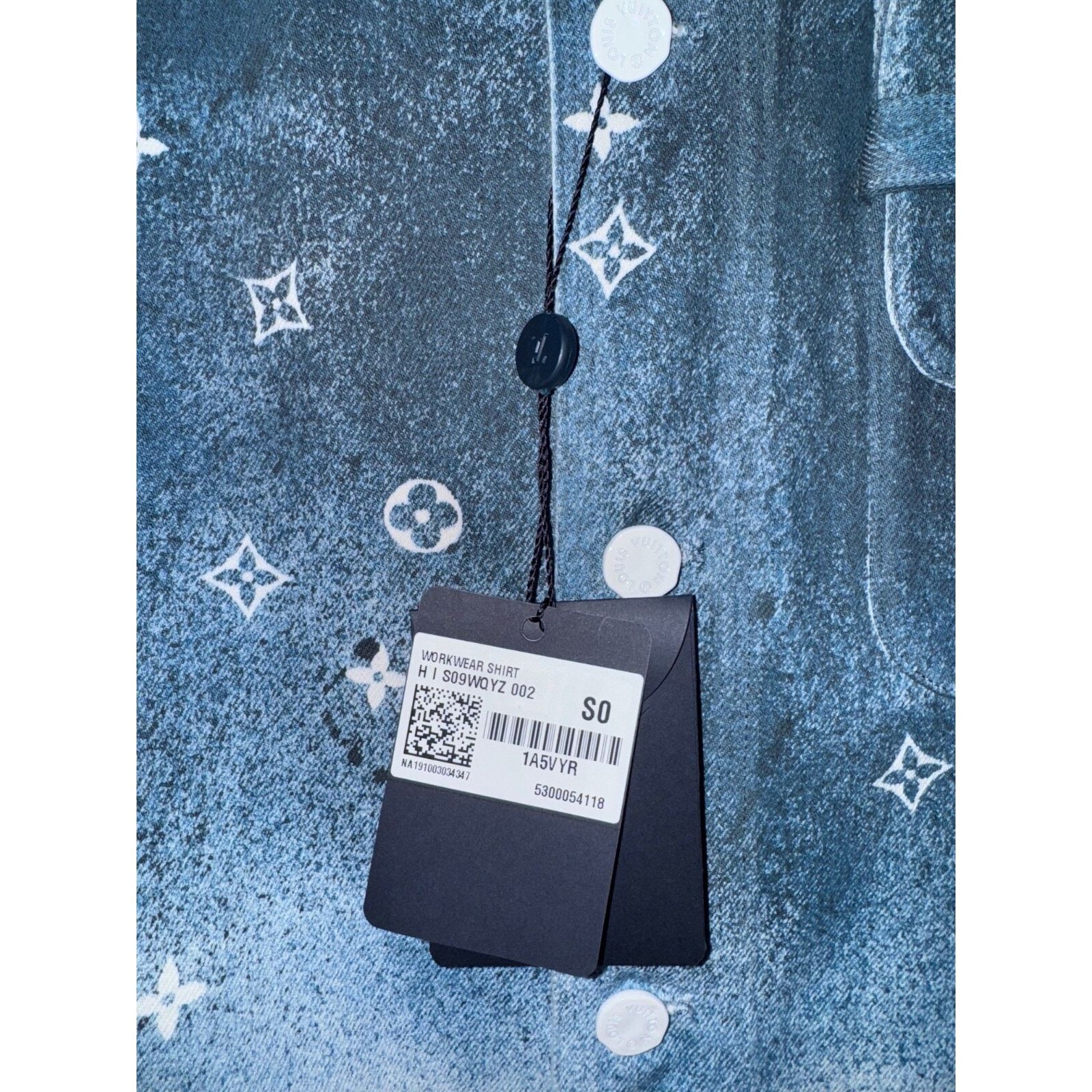 Louis Vuitton Louis Vuitton Workwear Monogram Blue White Denim Jacket S Size US S / EU 44-46 / 1 - 4 Thumbnail
