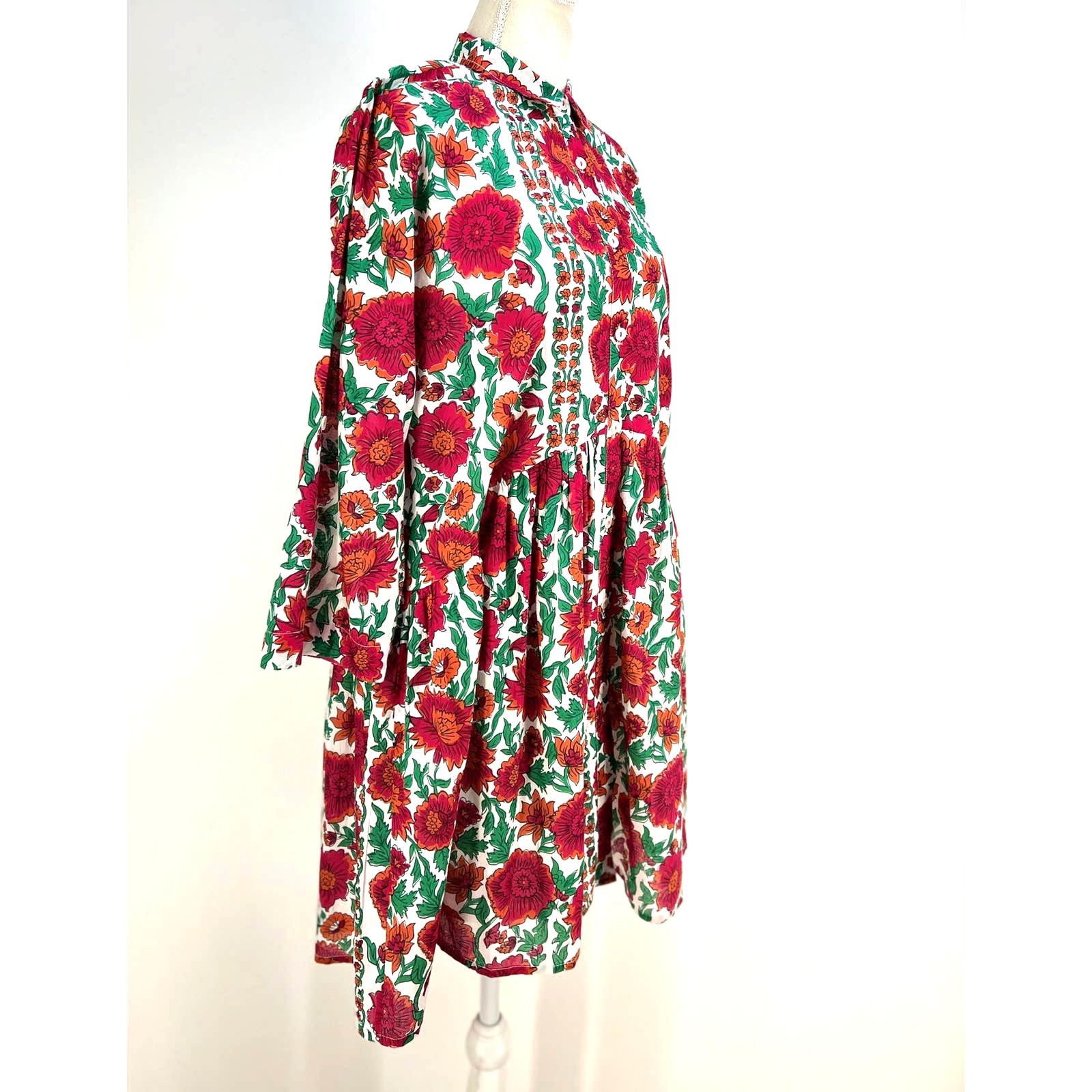 Other Ro's Garden Deauville Mini Dress Red Floral Size M / US 6-8 / IT 42-44 - 7 Thumbnail