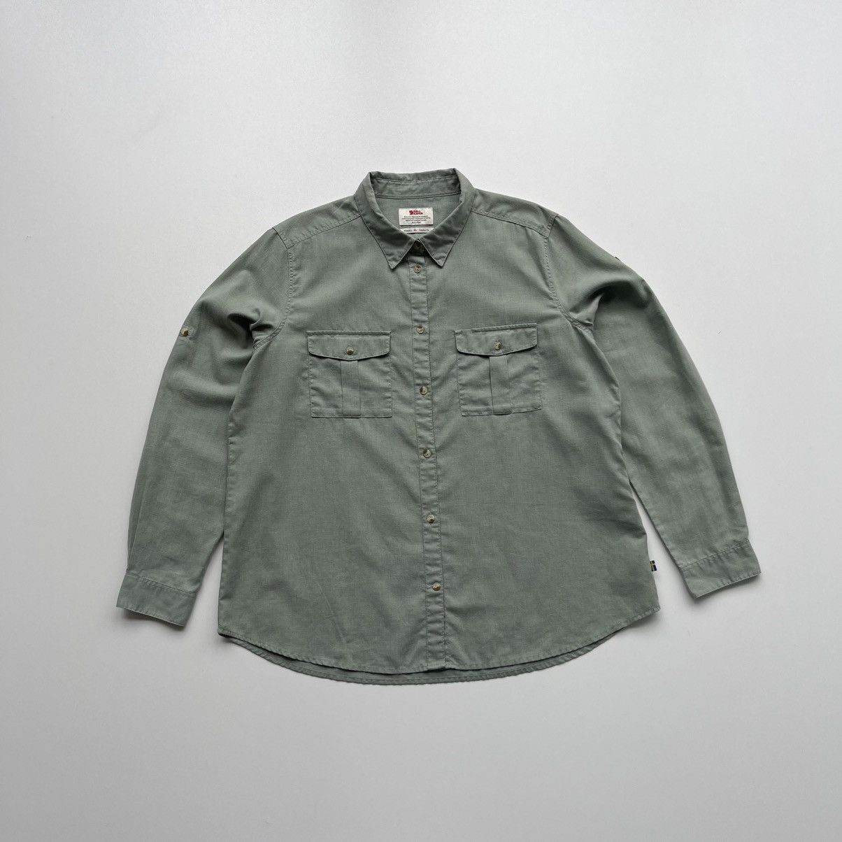 Fjallraven Fjallraven W Ovik Travel Comfort Fit Logo Hamp Shirt LS Mint Size XL / US 12-14 / IT 48-50 - 1 Thumbnail