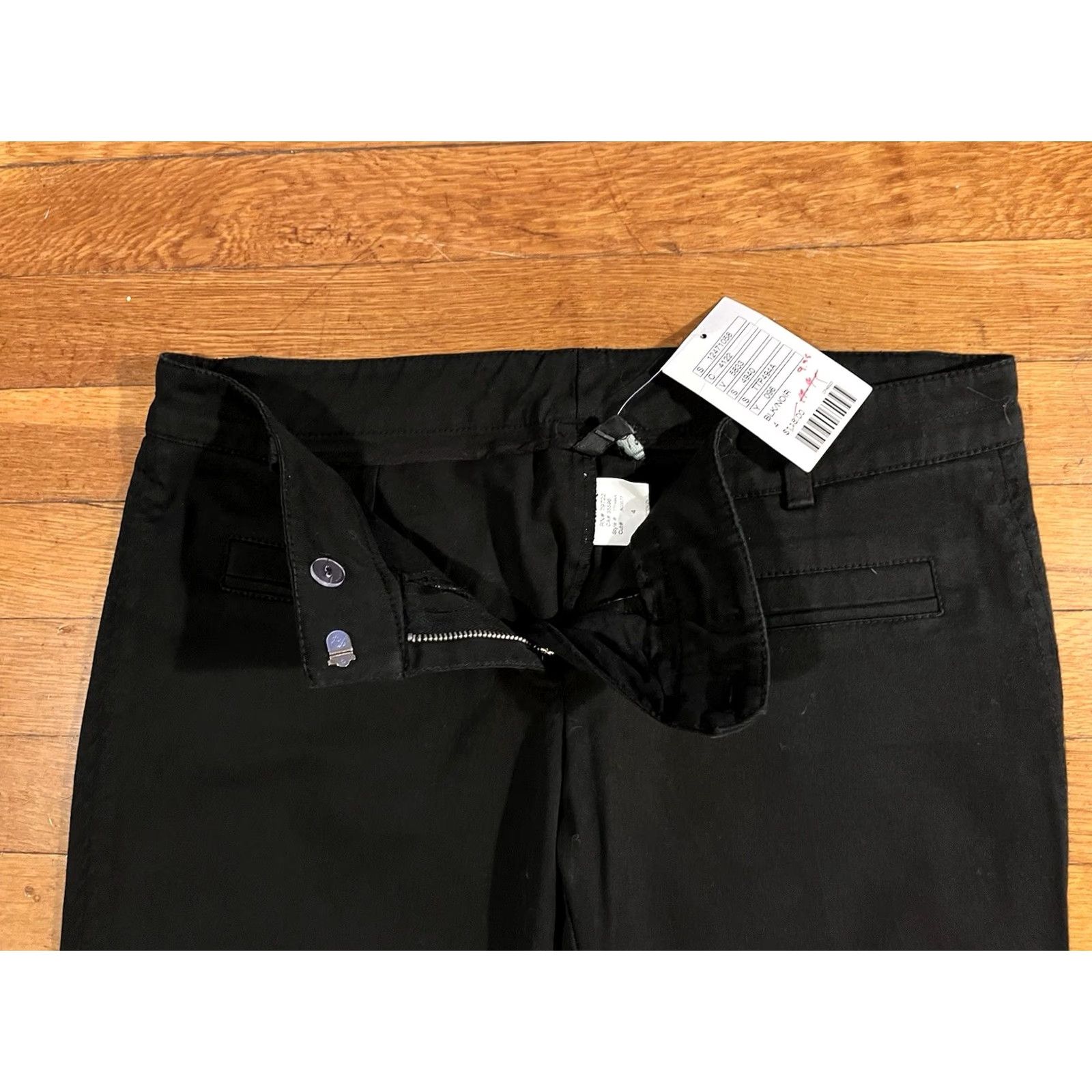 Anthropologie Anthropologie Poleci Gaucho Cropped Pants Women’s 4 Black Wide-Leg Pants Size 27" / US 4 / IT 40 - 6 Thumbnail