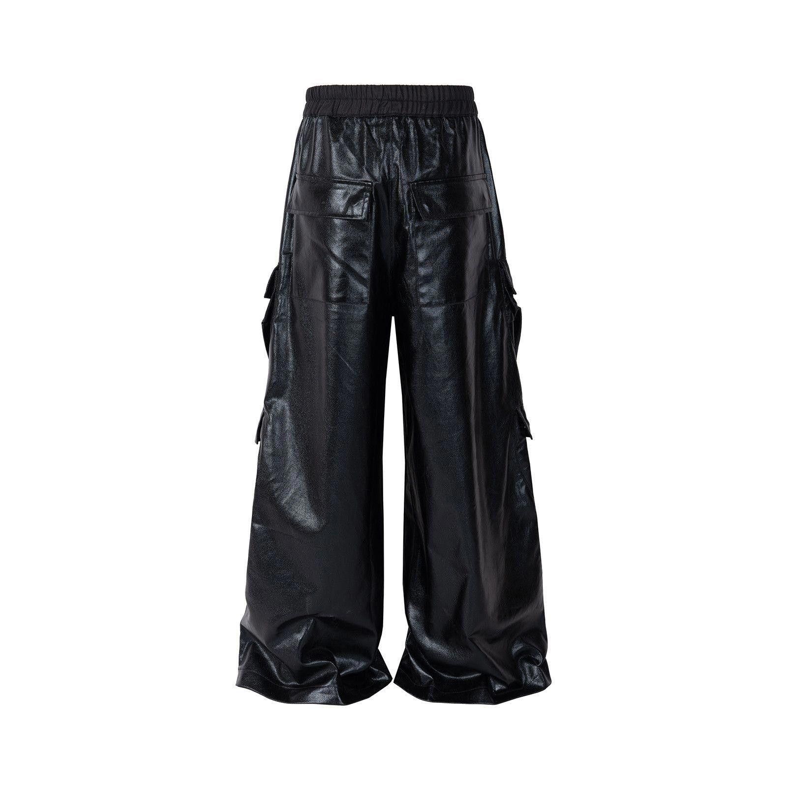 Leather Baggy PU Lether Denim Jeans Size US 32 / EU 48 - 6 Thumbnail