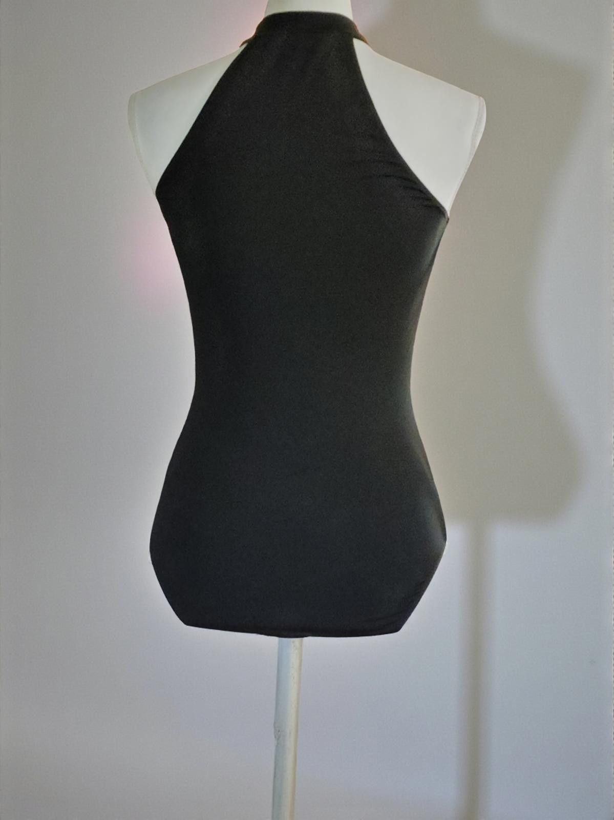 Shein Black Fringe Halter Bodysuit Size S / US 4 / IT 40 - 5 Thumbnail