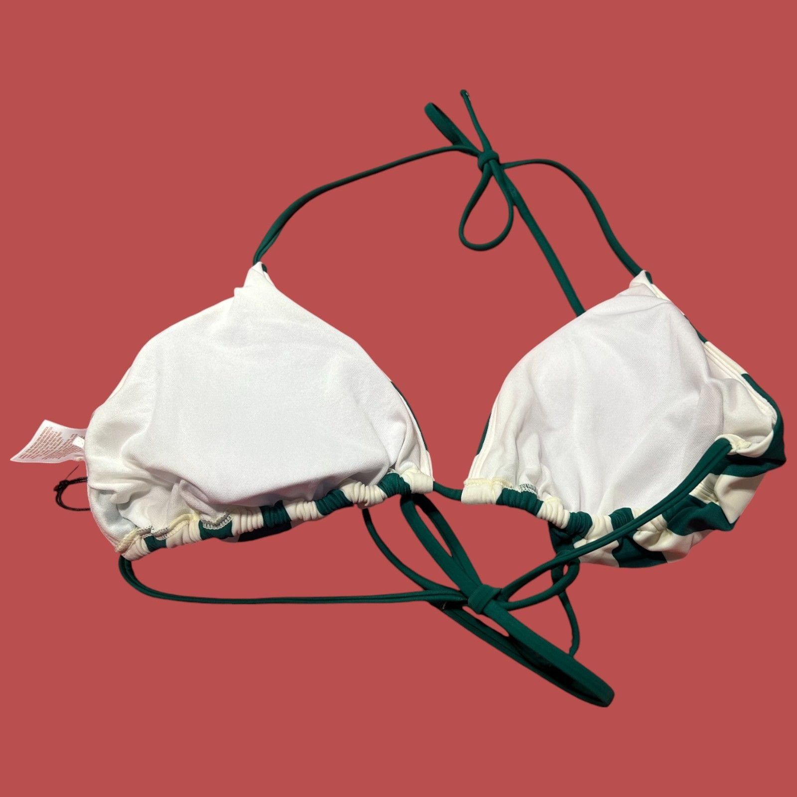 Other Shade & Shore - Women's Halter Triangle Bikini Top - Green - Size ONE SIZE - 4 Thumbnail