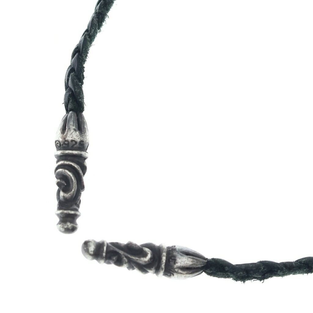 Chrome Hearts Chrome Hearts Leather Braid Scroll Necklace Size ONE SIZE - 1 Thumbnail