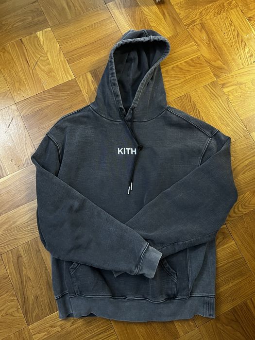 Kith KITH Hoodie - Black Denim Wash | Grailed