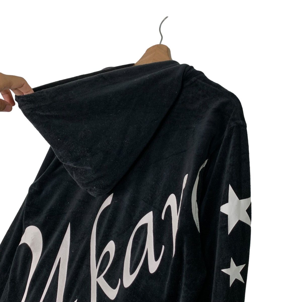 Japanese Brand 24 KARATS Tribe of Gold Velvet Zipper Hoodies #0802-C36 Size US M / EU 48-50 / 2 - 24 Thumbnail