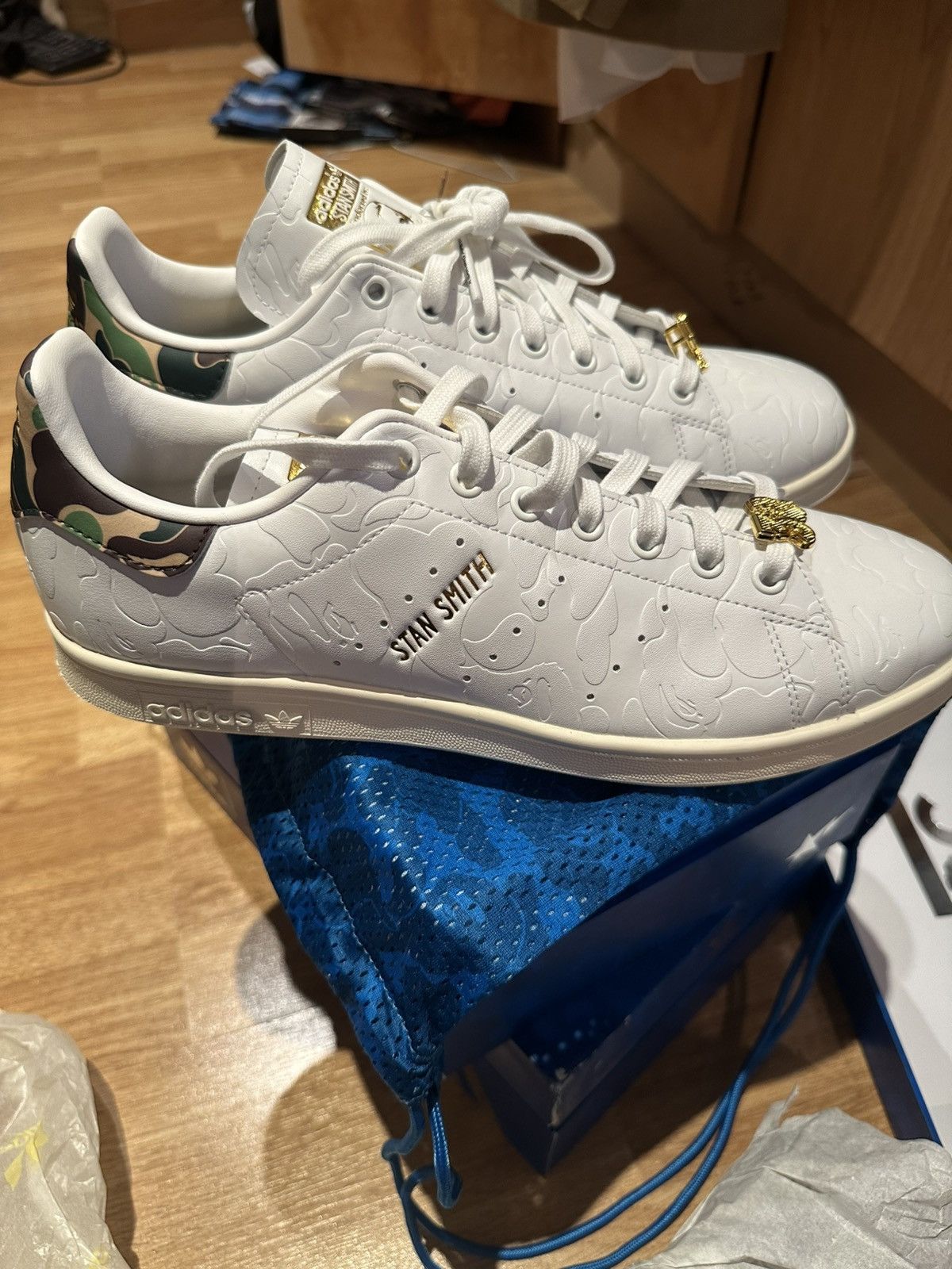 Adidas × Bape Adidas Stan Smith BAPE “30th Anniversary” White Size UK9.5 Size US 10 / EU 43 - 3 Thumbnail