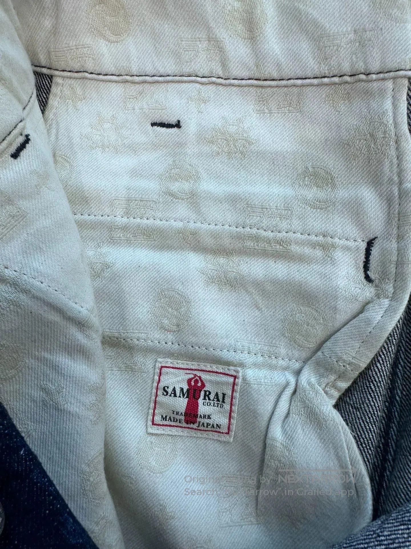 Vintage Samurai Style Denim Shorts for Men. Size US 32 / EU 48 - 1 Thumbnail