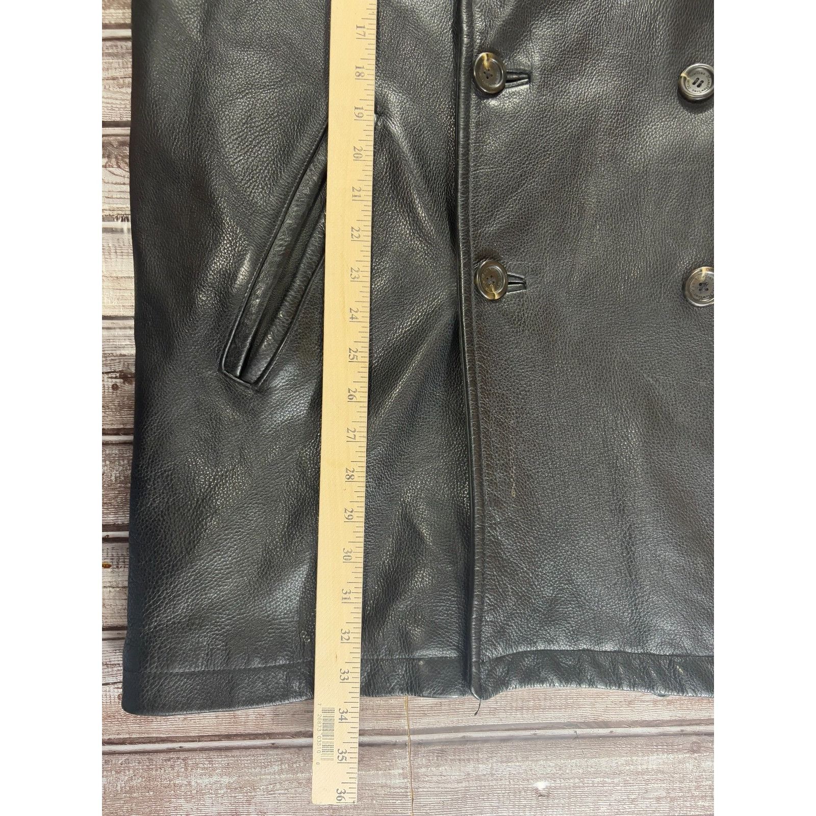 Andrew Marc Andrew Marc New York Double Breasted Leather Soft Lined Coat Size US L / EU 52-54 / 3 - 13 Thumbnail