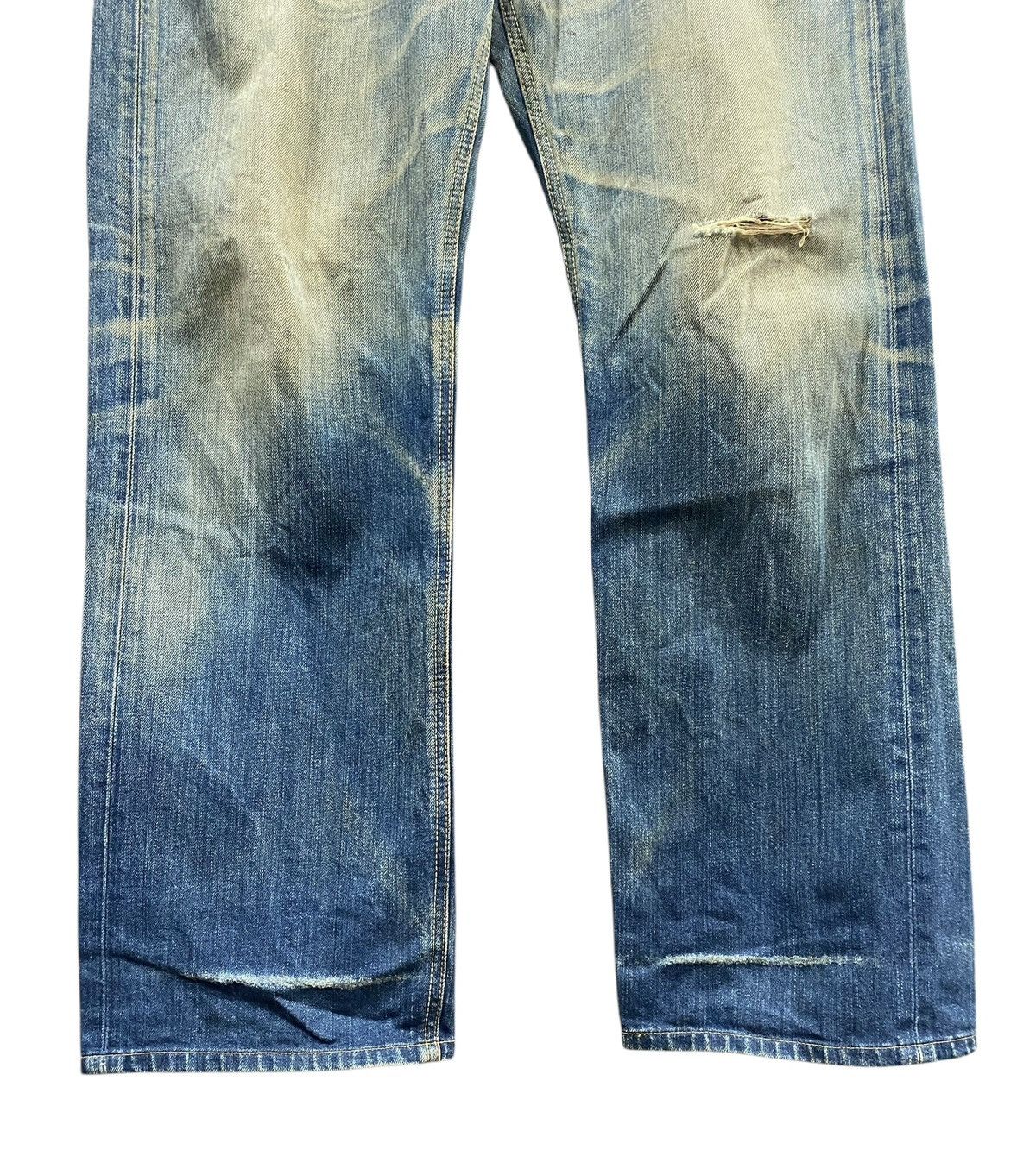 Edwin Vintage EDWIN Distressed Blue Jeans Size US 39 - 3 Thumbnail