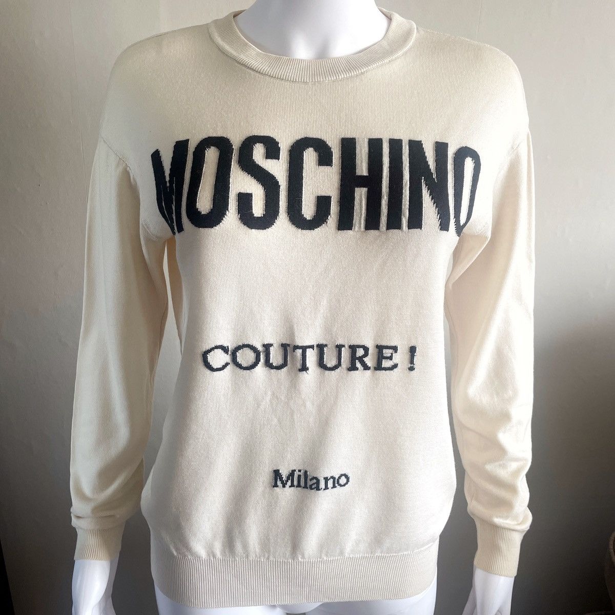 Moschino Moschino Couture Mainline Virgin Wool Spell out Jumper Size M / US 6-8 / IT 42-44 - 6 Thumbnail