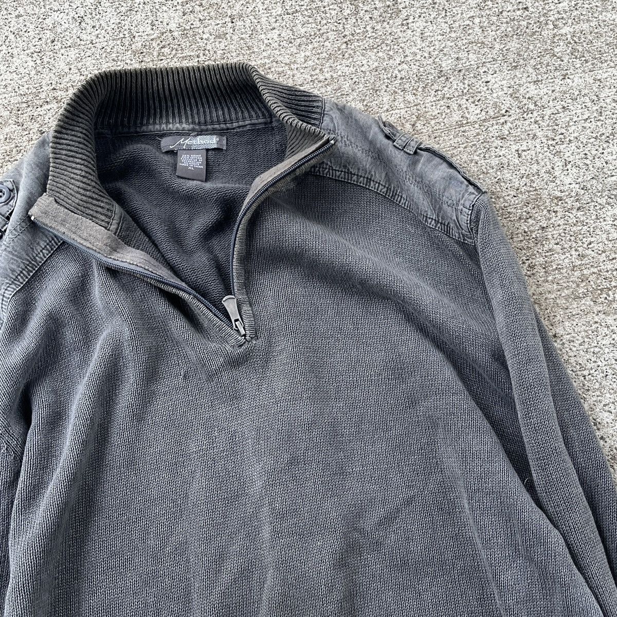Vintage Vintage Avant Garde Grunge Half Zip Sweater 90’s Y2K XL Size US L / EU 52-54 / 3 - 4 Thumbnail