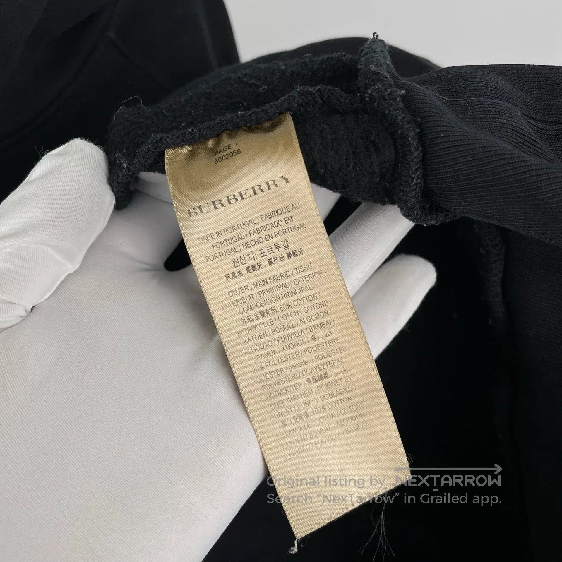 Burberry Burberry Black Front Horse Hooded Sweatshirt Size M| Size US M / EU 48-50 / 2 - 5 Thumbnail
