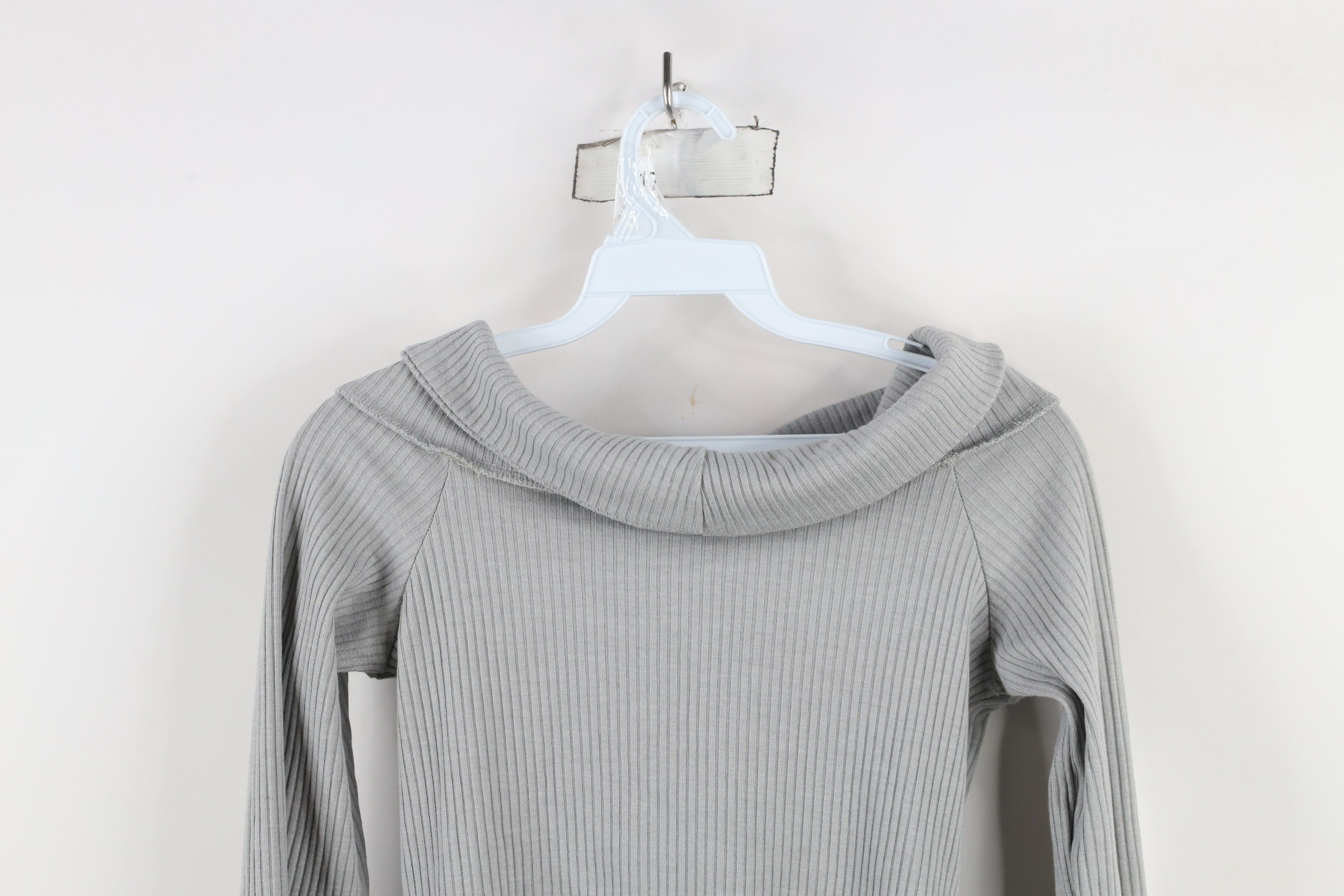 Abercrombie & Fitch × Vintage Vintage Y2K Abercrombie & Fitch Knit Funnel Neck Shirt Gray Size M / US 6-8 / IT 42-44 - 10 Thumbnail