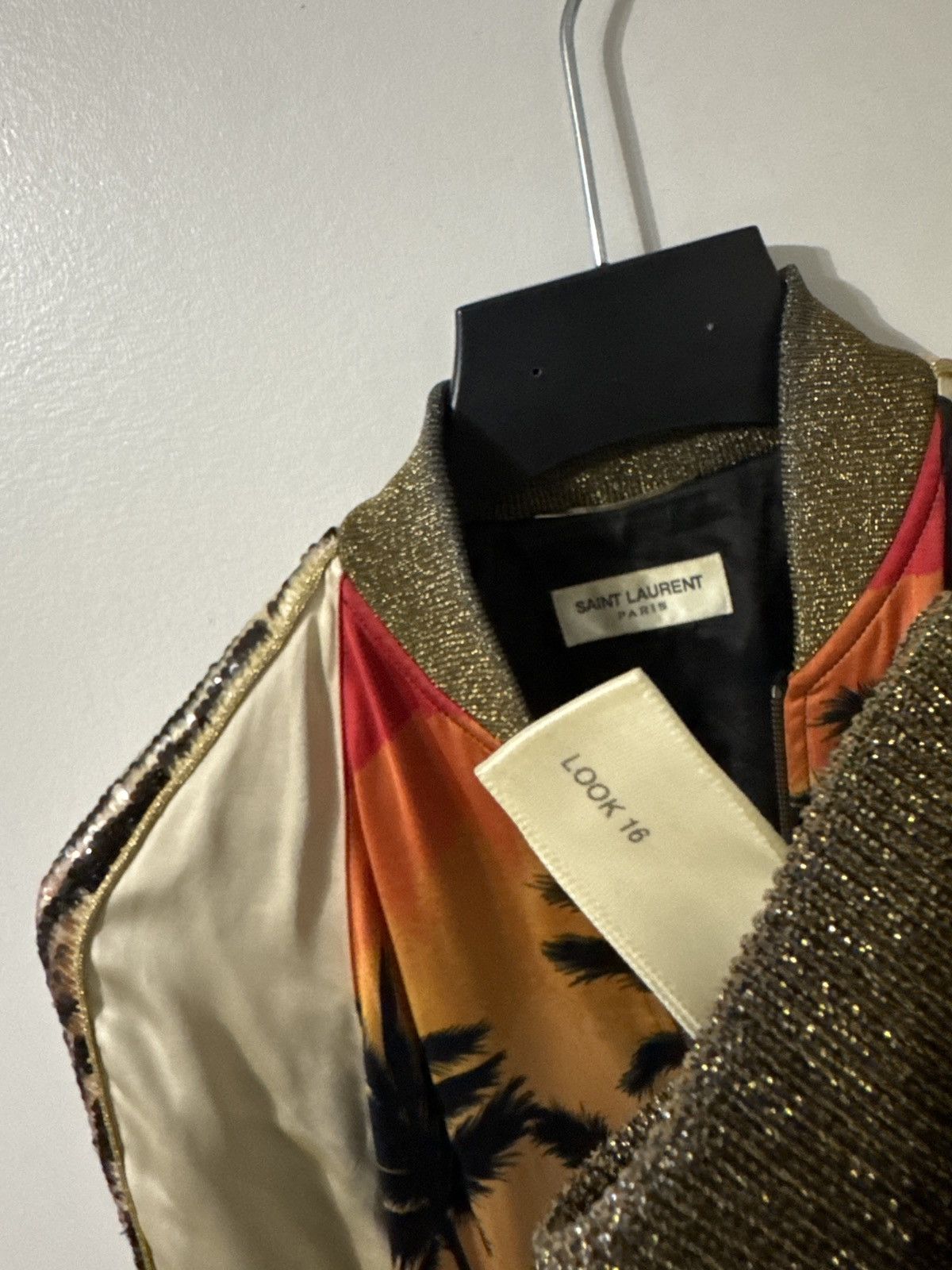 Saint Laurent Paris Saint Laurent Palm Tree / Sunset Jacket (Runway Sample) Size US S / EU 44-46 / 1 - 5 Thumbnail