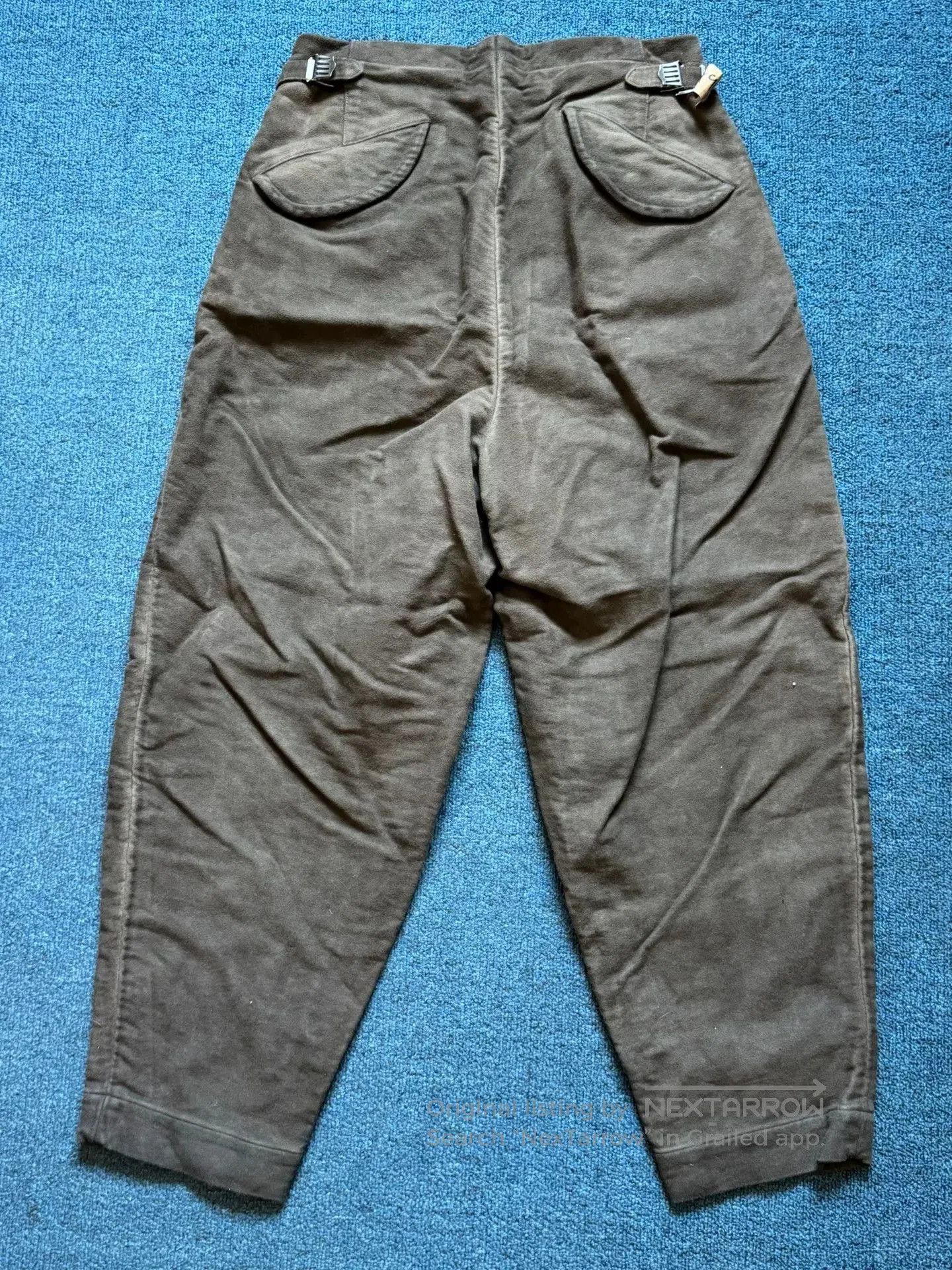MotivMfg Motiv Mfg Suede Distressed Officer Pants. Size US 37 - 6 Thumbnail