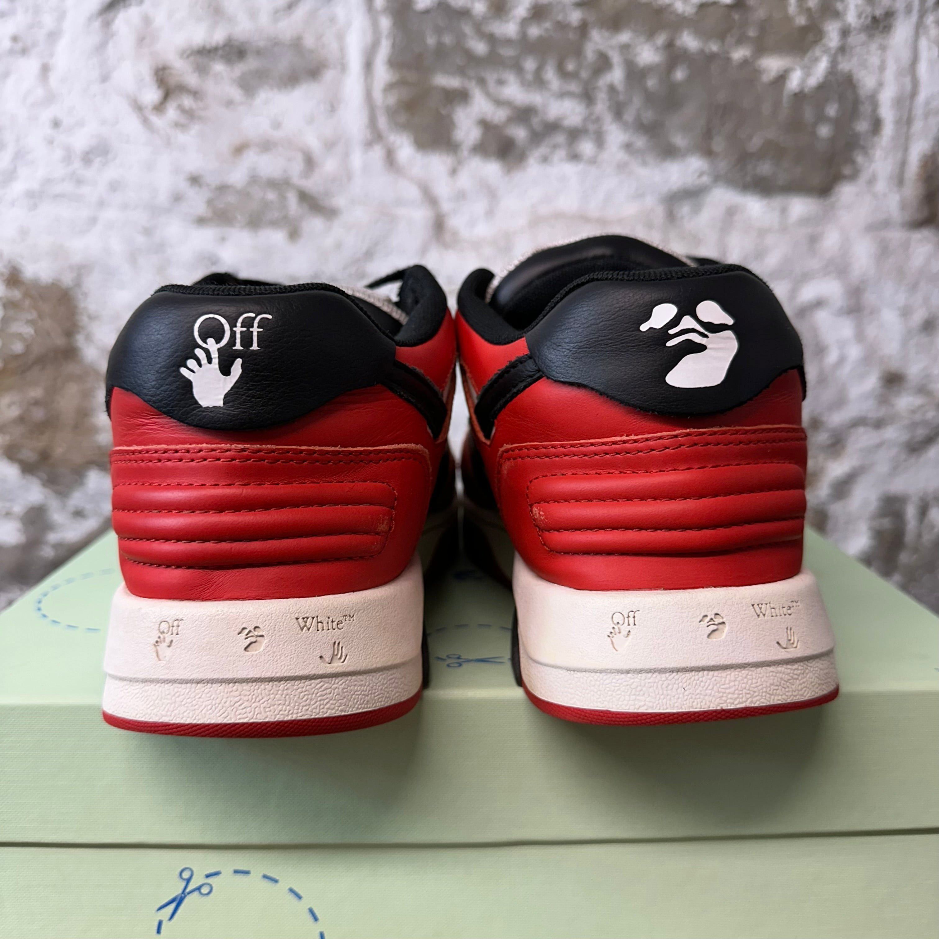 Off-White Off-White Out Of Office Black White Red Sneaker Sz 6.5 (39) Size US 6.5 / EU 39-40 - 5 Thumbnail