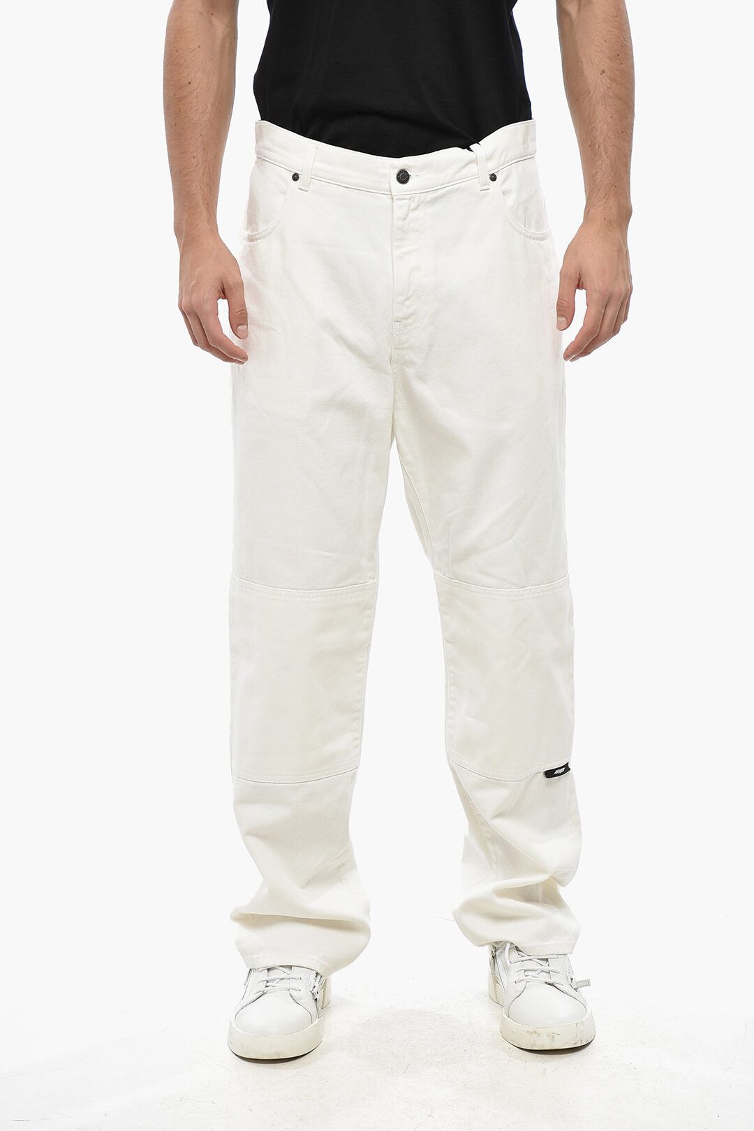 MSGM og1mm1125 Straight Leg Jeans in White Size US 30 / EU 46 - 1 Thumbnail