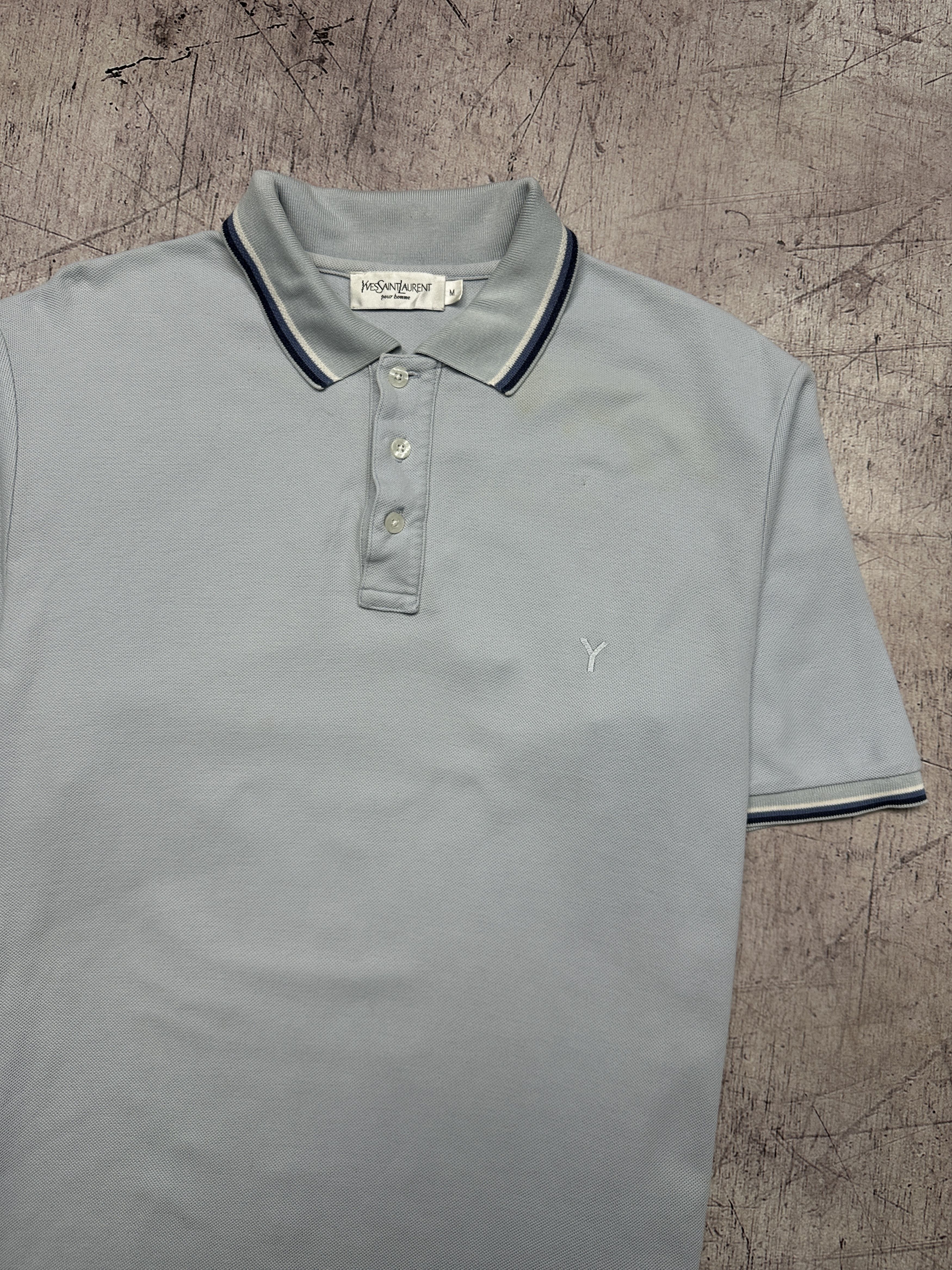 Yves Saint Laurent Yves Saint Laurent YSL Vintage Mens Polo Shirt Size US M / EU 48-50 / 2 - 2 Thumbnail