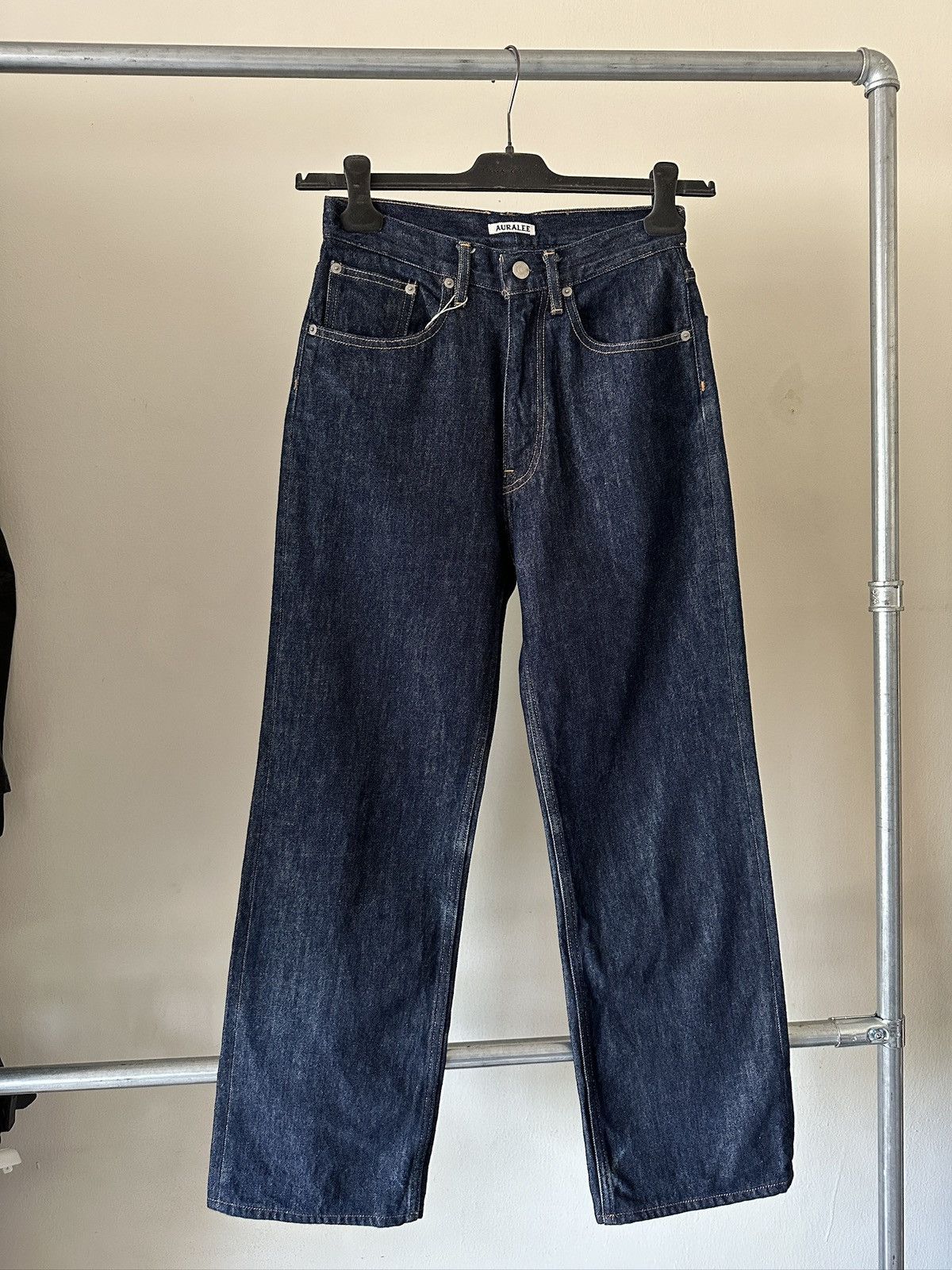 Auralee Auralee Blue Denim Jeans Size US 27 - 1 Thumbnail