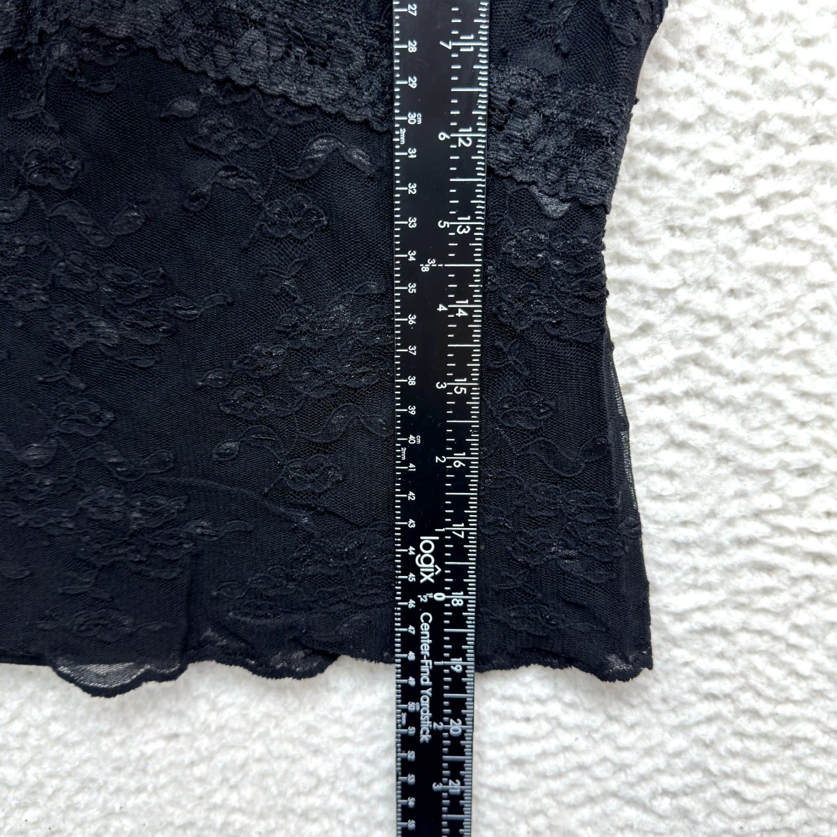 Vintage VINTAGE 90s Y2K Top Black Lace Edwardian Victorian Goth Fairy Grunge Shirt M Black Ladies? Size M / US 6-8 / IT 42-44 - 5 Thumbnail