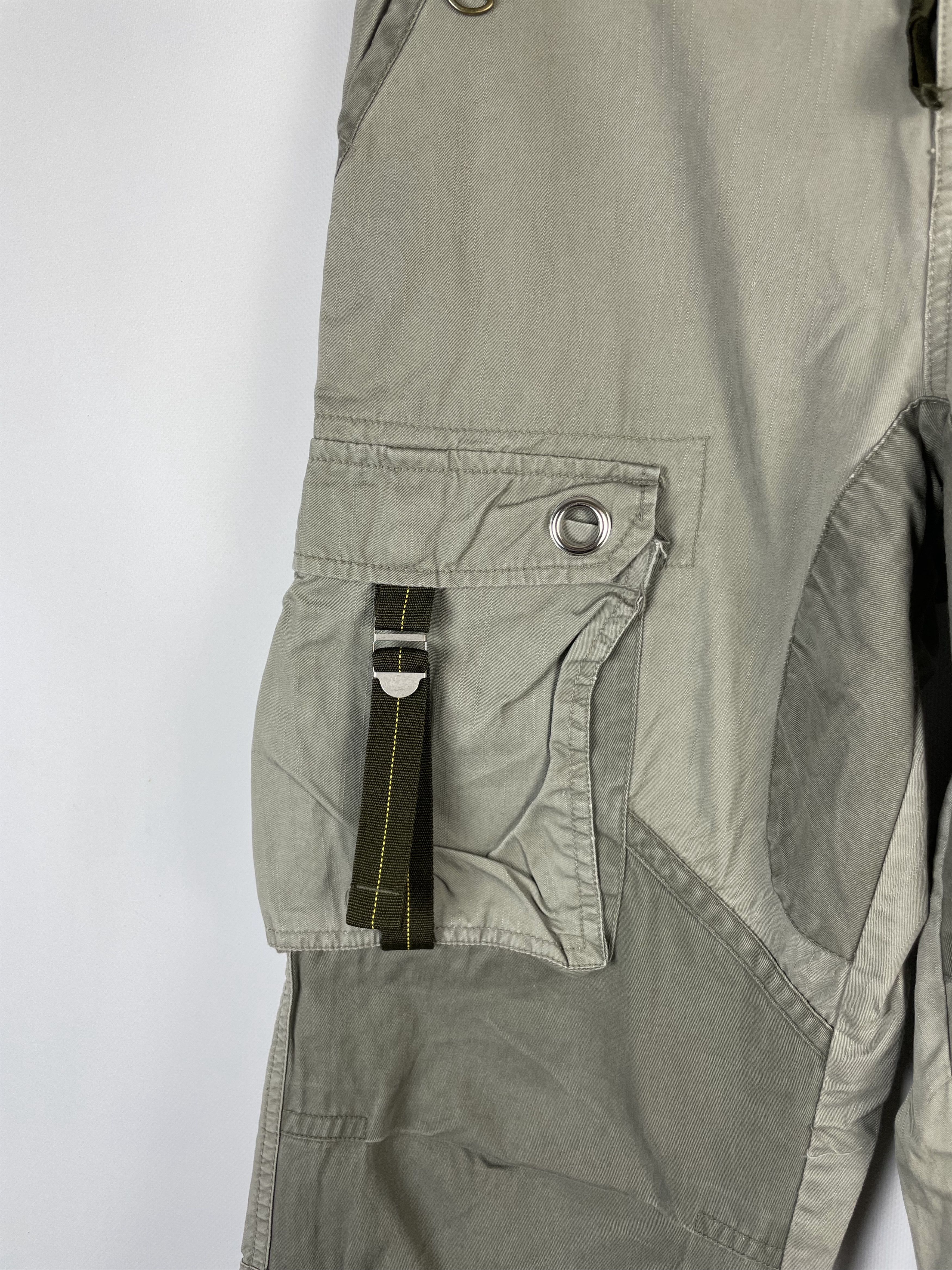 Japanese Brand FishBone Y2K Pants Cargo Japan Style Multi Pocket Bondage Size US 28 / EU 44 - 4 Thumbnail