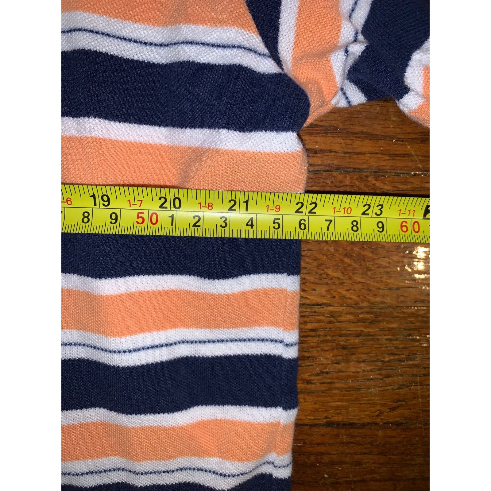 Polo Ralph Lauren × Vintage Polo Ralph Lauren Striped Polo Shirt XL Navy Orange White Size US XL / EU 56 / 4 - 6 Thumbnail