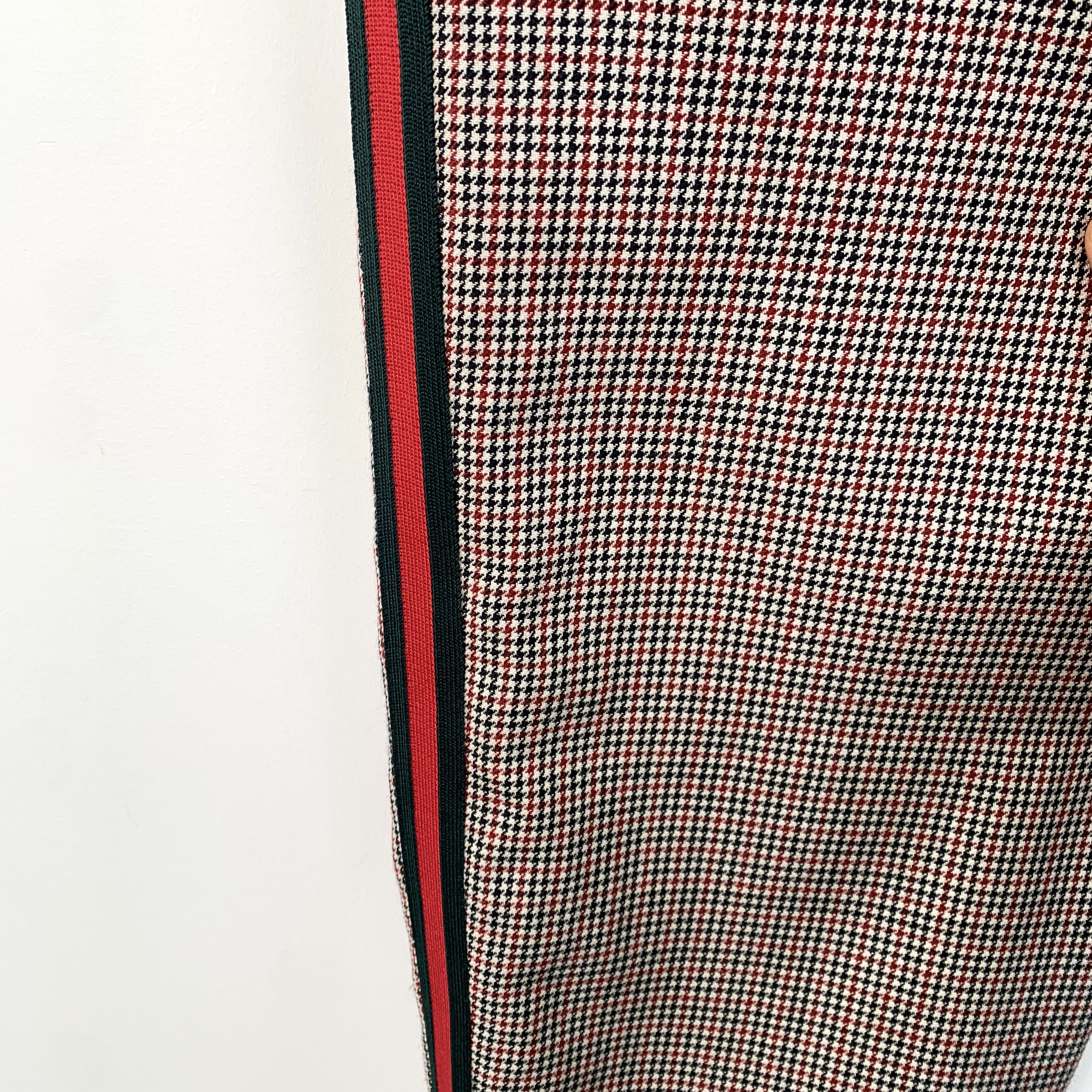 Gucci J15608 Gucci Mens Houndstooth Wool Track Pants Size US 34 / EU 50 - 4 Thumbnail