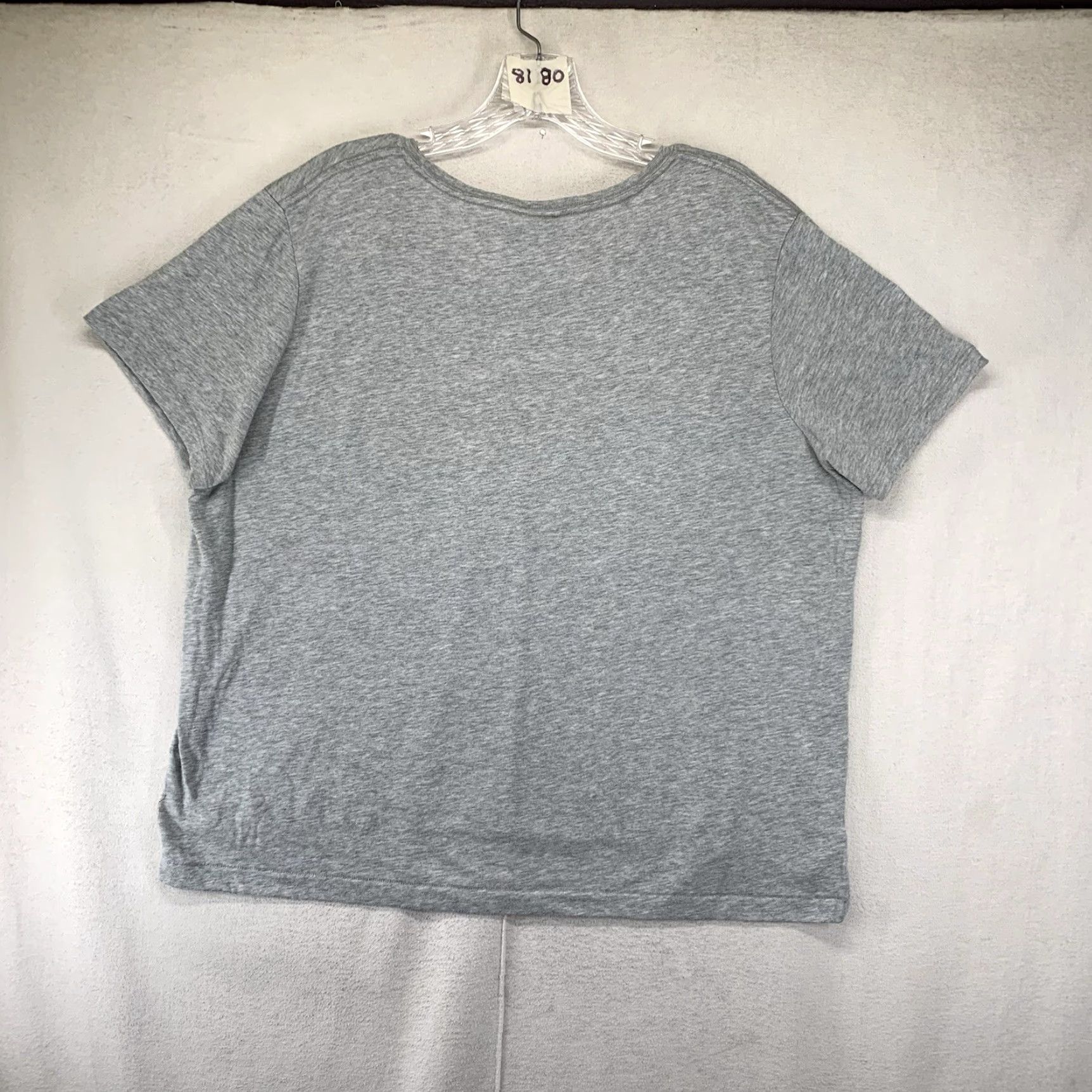 Nike VINTAGE Nike T-Shirt Women's Oversized Large 22x25 Gray Y2K Big Swoosh Graphic Tee 2000s Casual Size L / US 10 / IT 46 - 3 Thumbnail