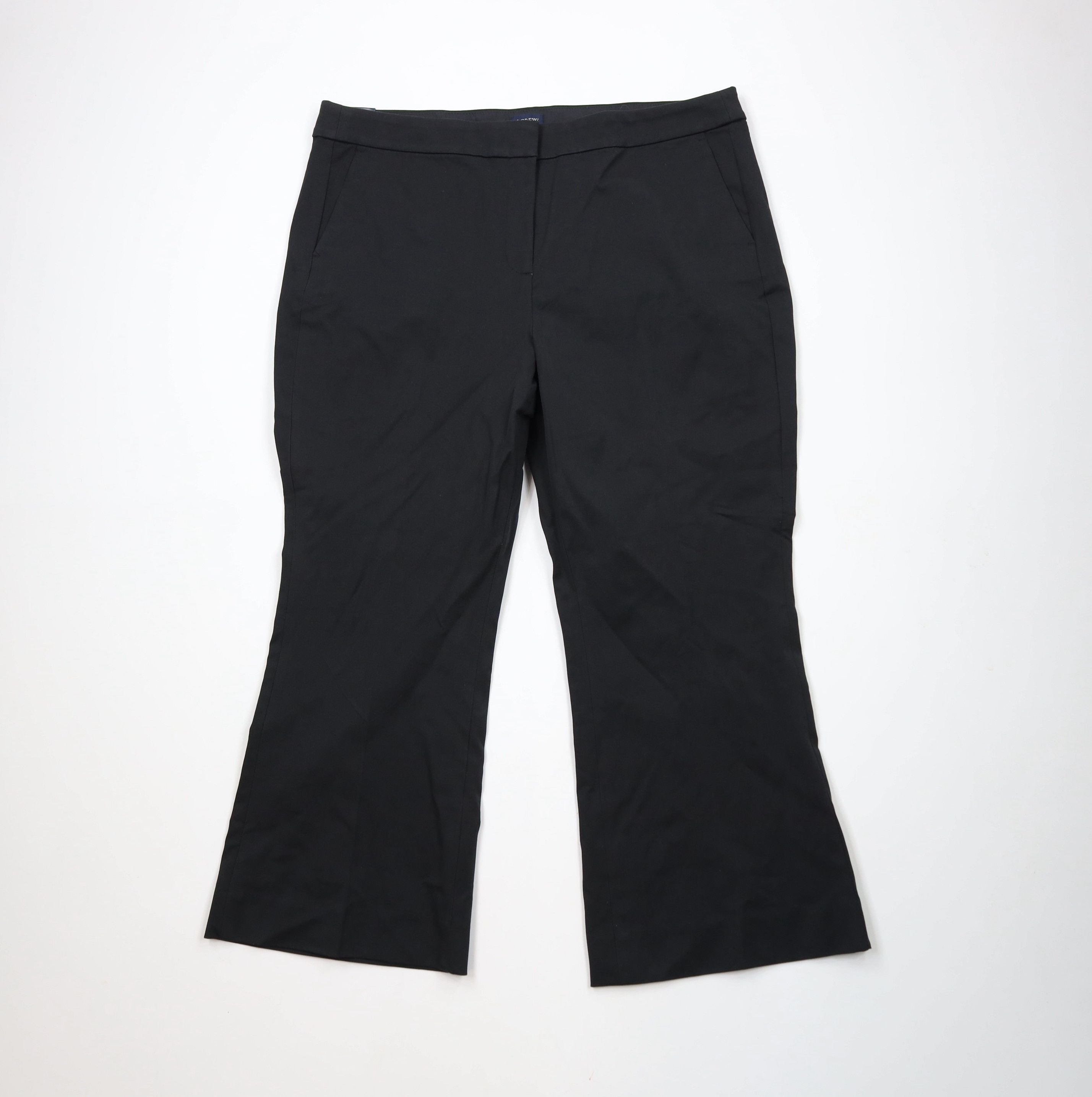 J.Crew × Vintage New J Crew Stretch Flared Wide Leg Kelsey Chino Pants Black Size 40" / US 18 - 1 Thumbnail