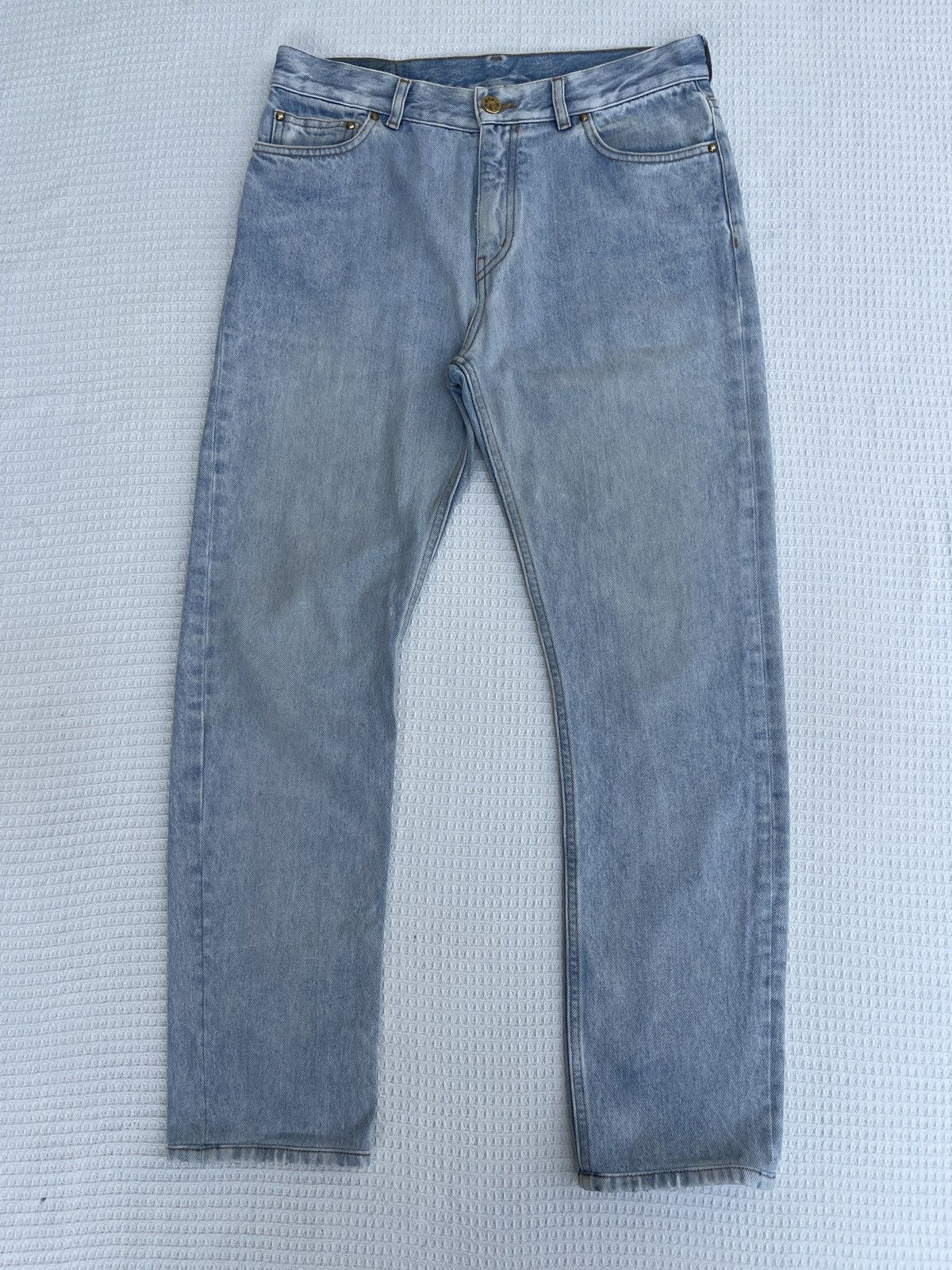 Louis Vuitton Last Drop🔥Rare🔥LOUIS VUITTON Paris Light Blue Jeans Size US 31 - 4 Thumbnail