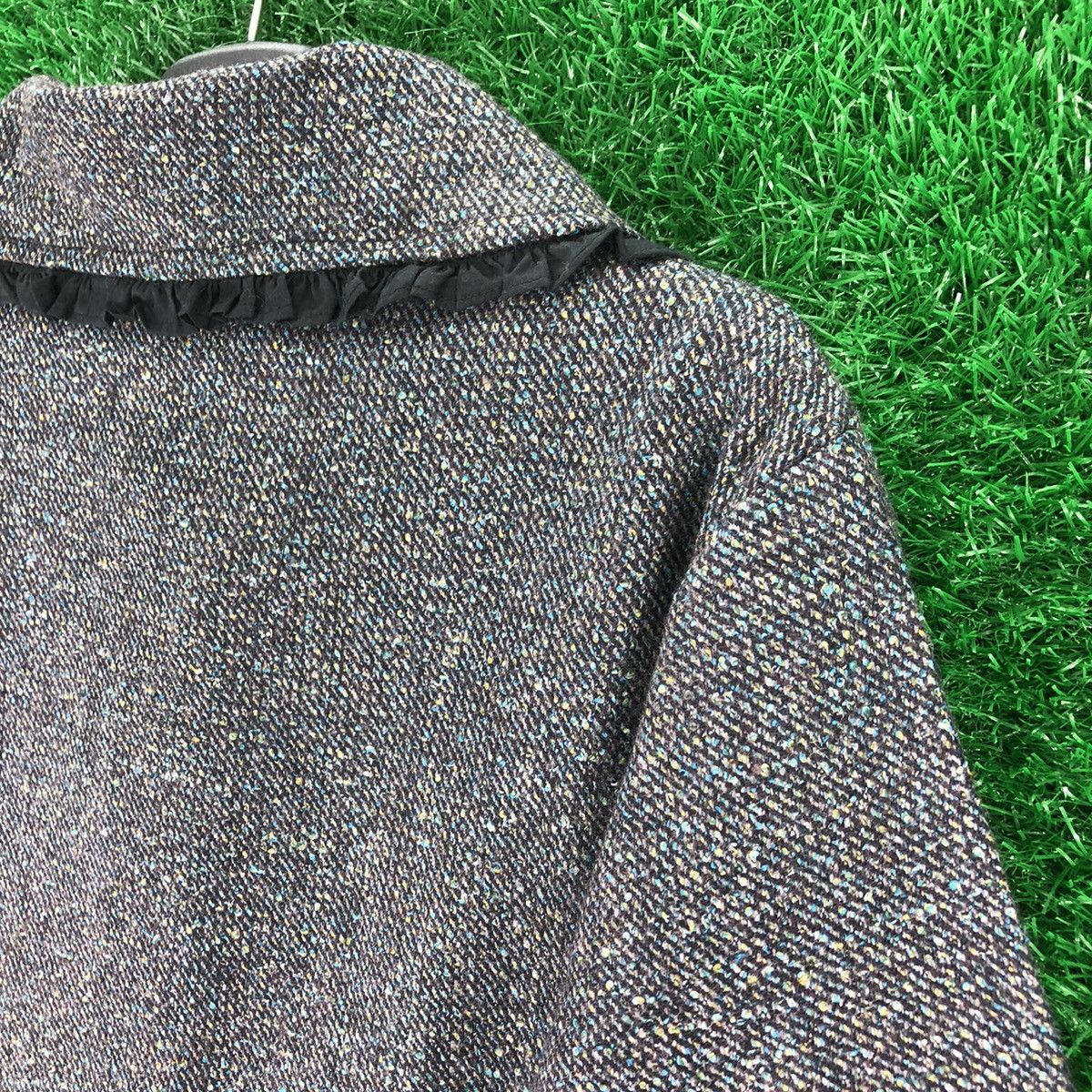 Japanese Brand Vintage 90's Knit Wool Jacket Button up Size S / US 4 / IT 40 - 5 Thumbnail