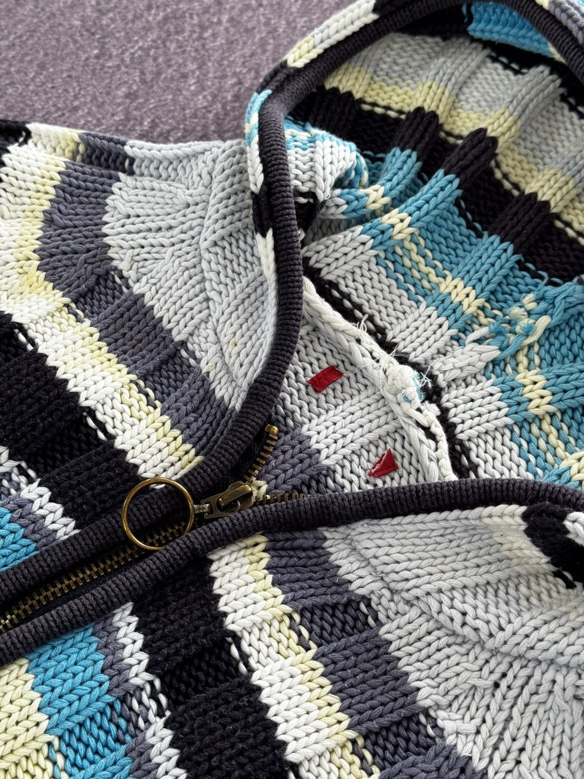 Japanese Brand Japanese Brand Y2K Knitting Zip-Up Hoodie Size M / US 6-8 / IT 42-44 - 8 Thumbnail
