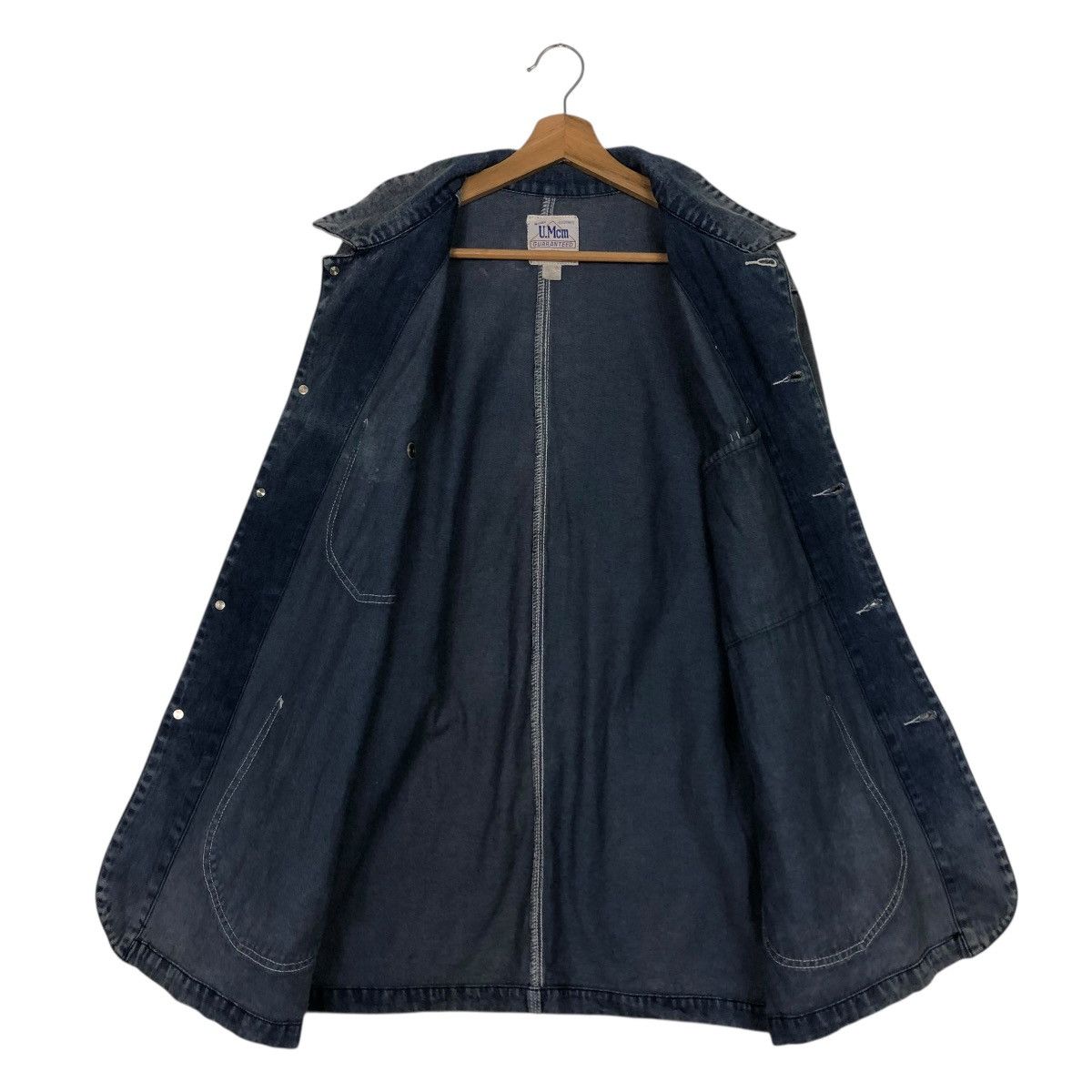 Japanese Brand 🔥VINTAGE CHORE DENIM JACKET U.MCM UNION MADE ISSEY MIYAKE Size US L / EU 52-54 / 3 - 15 Thumbnail