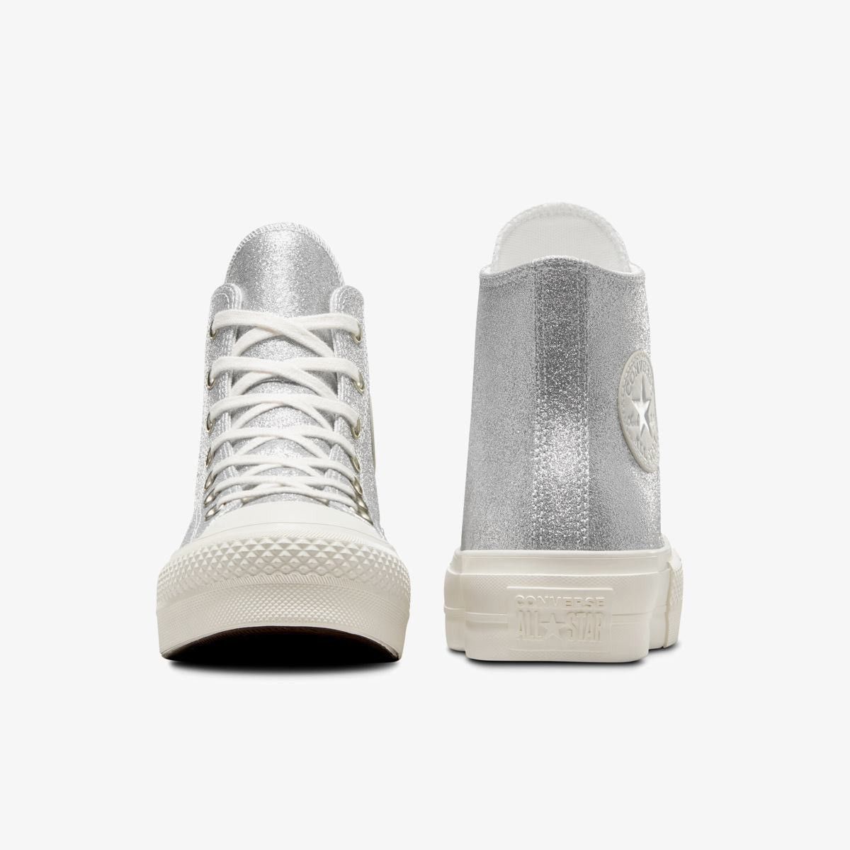 Converse Converse Chuck Taylor All Star Move Glitter (Silver) Size US 9 / IT 39 - 3 Thumbnail