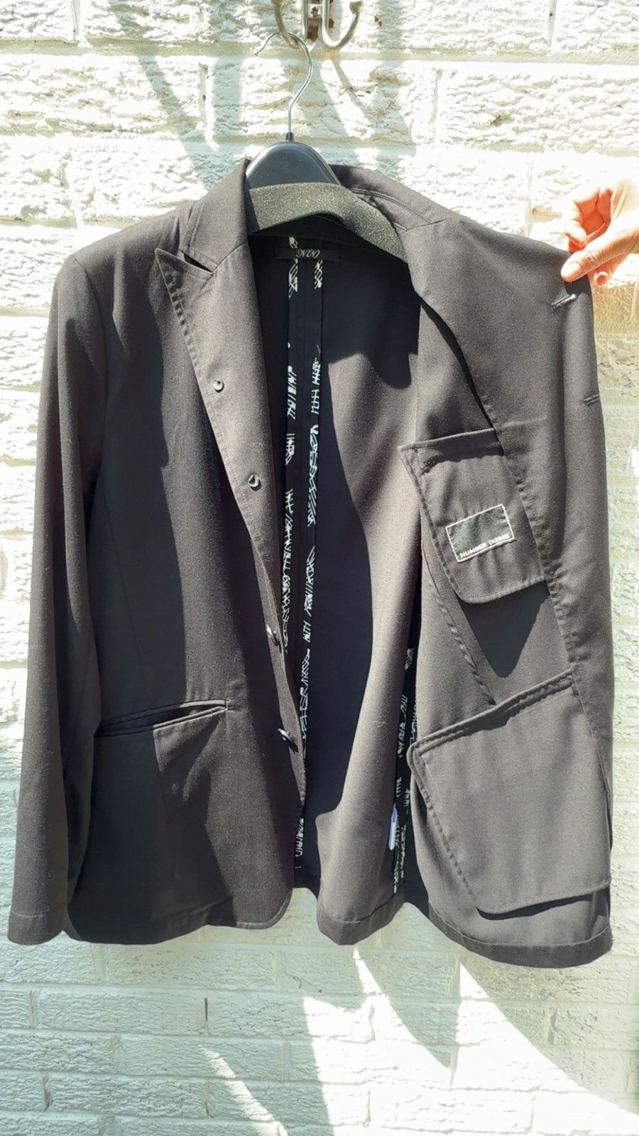 Number (N)ine Number (N)ine “Music” Notes Blazer Size 40R - 2 Thumbnail