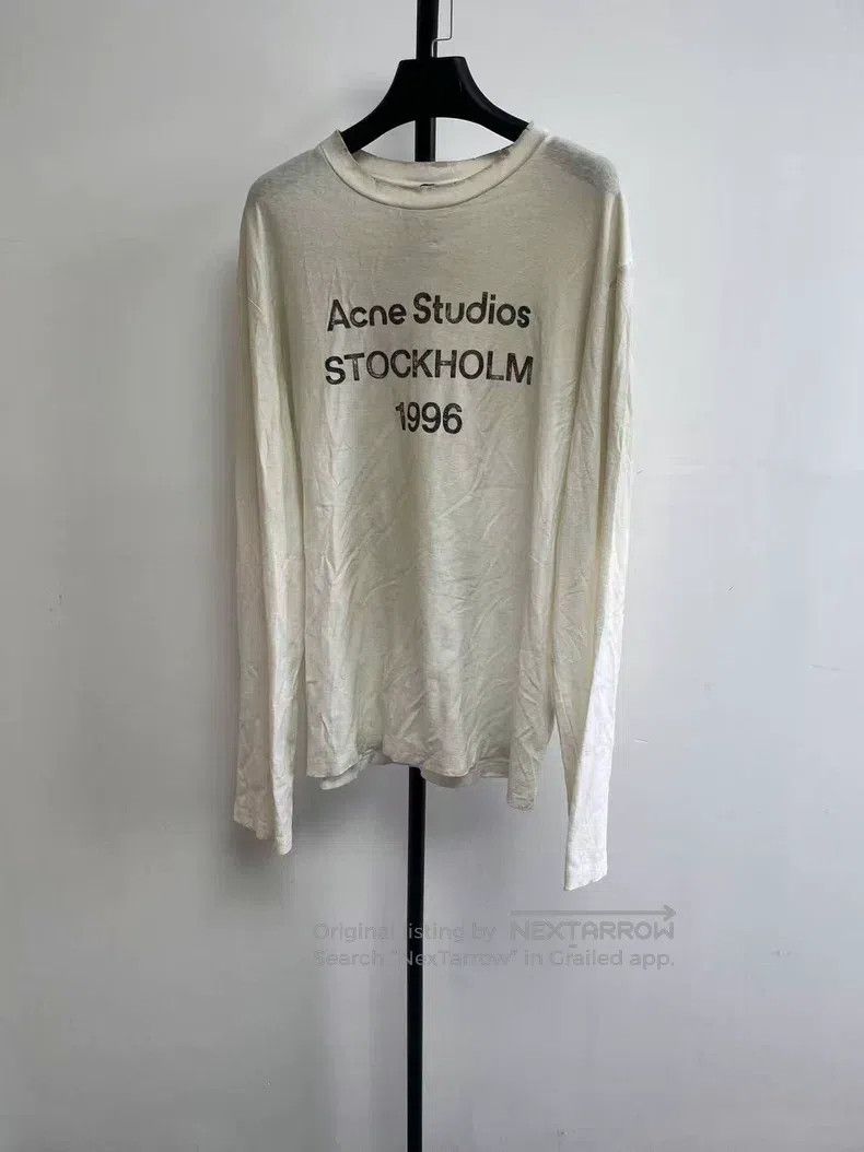 Acne Studios Acne Studios 1996 series letter logo distressed print long Size XS / US 0-2 / IT 36-38 - 1 Thumbnail