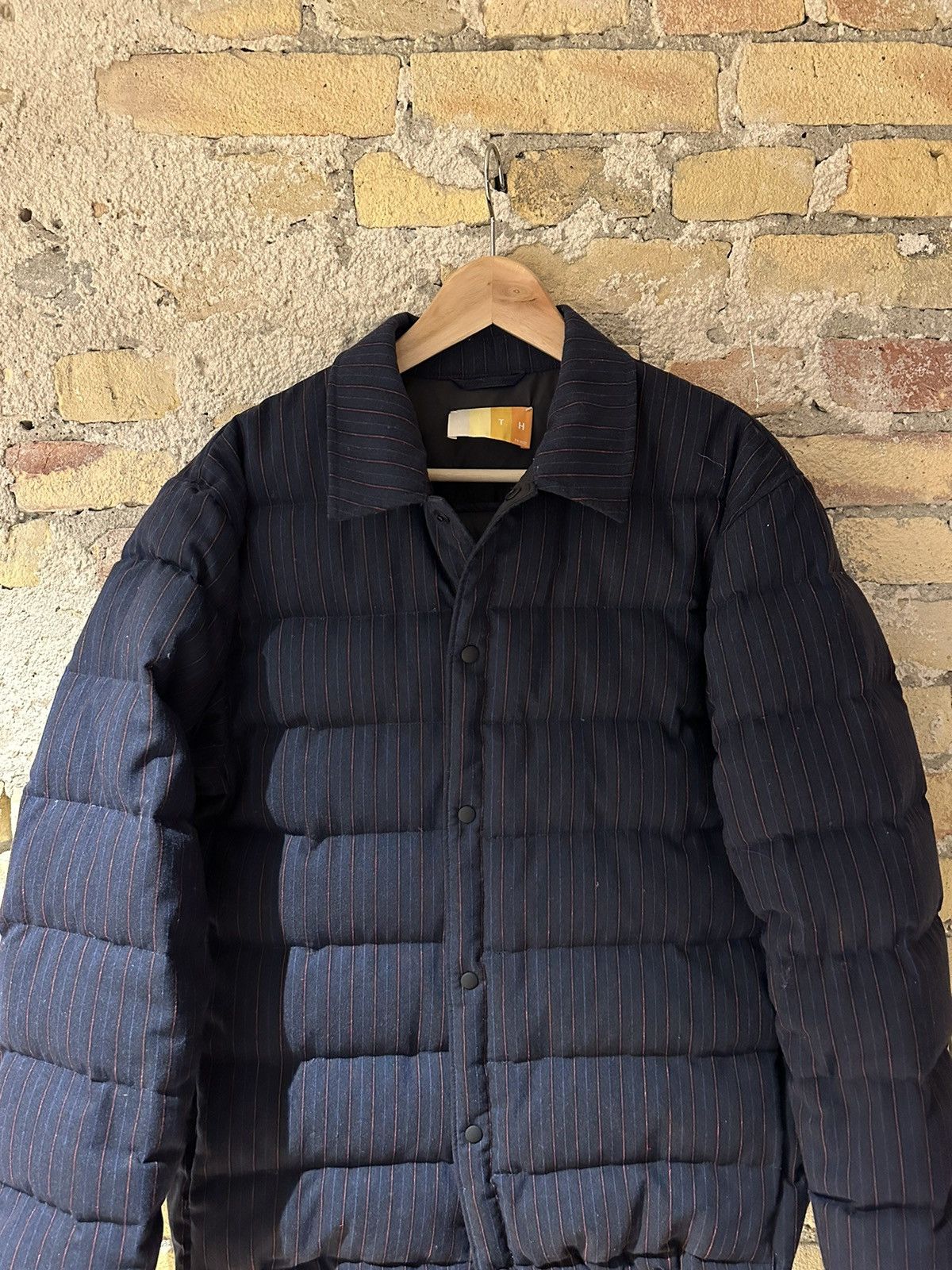 image of Kith Down Jacket in Striped, Men's (Size Medium)