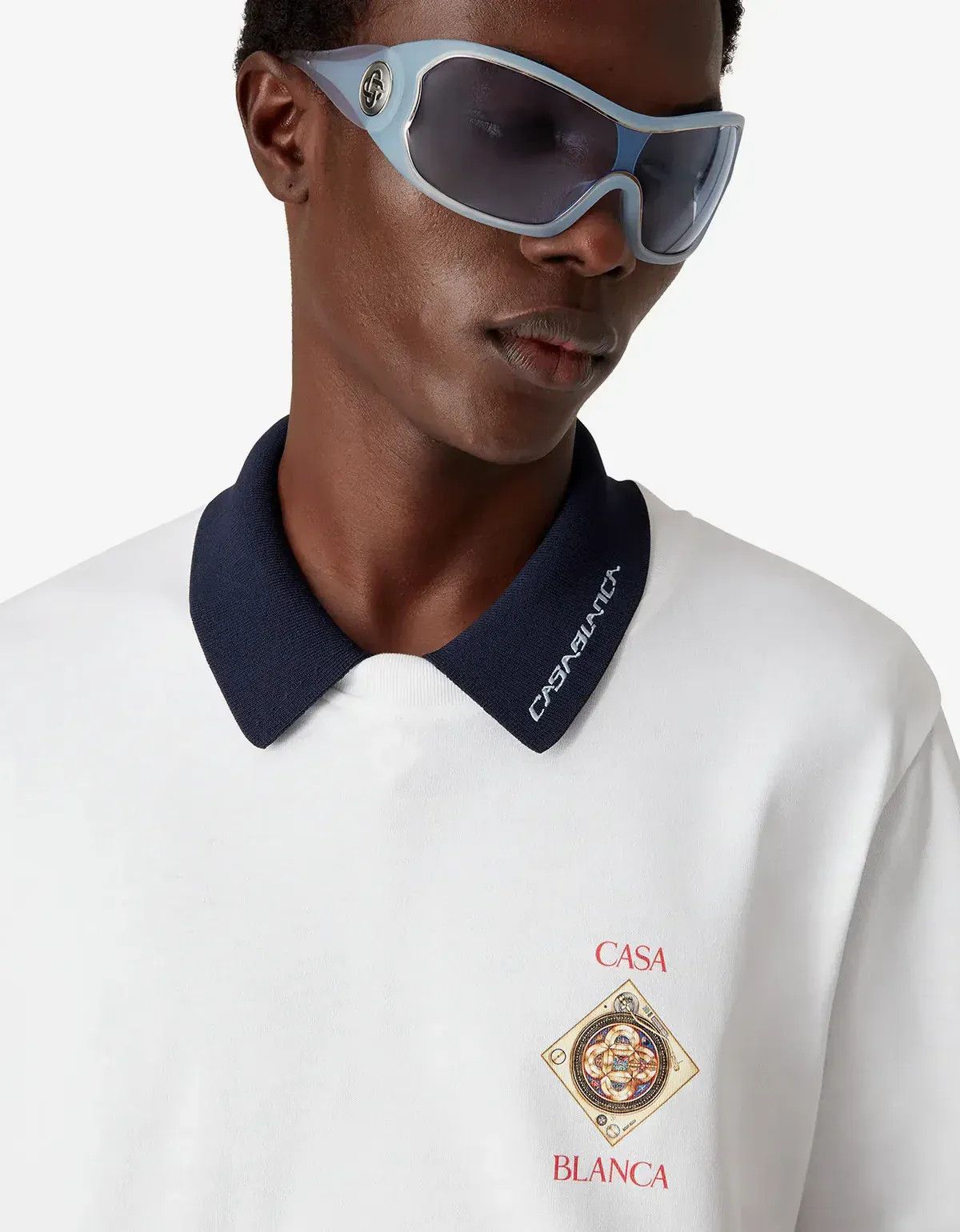 Casablanca Casablanca White Plafond Orne DeMusique Short Sleeve T‑Shirt Size US L / EU 52-54 / 3 - 2 Thumbnail