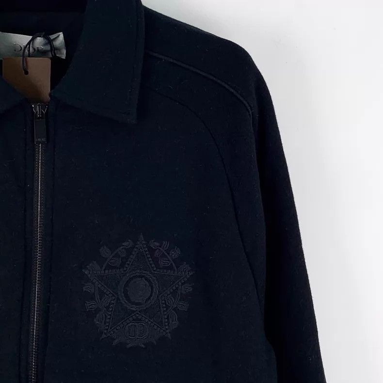 Dior Dior Black logo embroidered cotton lapel zipper long-sleev Size US XS / EU 42 / 0 - 3 Thumbnail