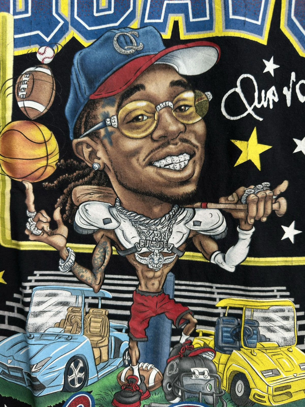 Migos Quavo Huncho All Star Rap Tee Size US XL / EU 56 / 4 - 3 Thumbnail